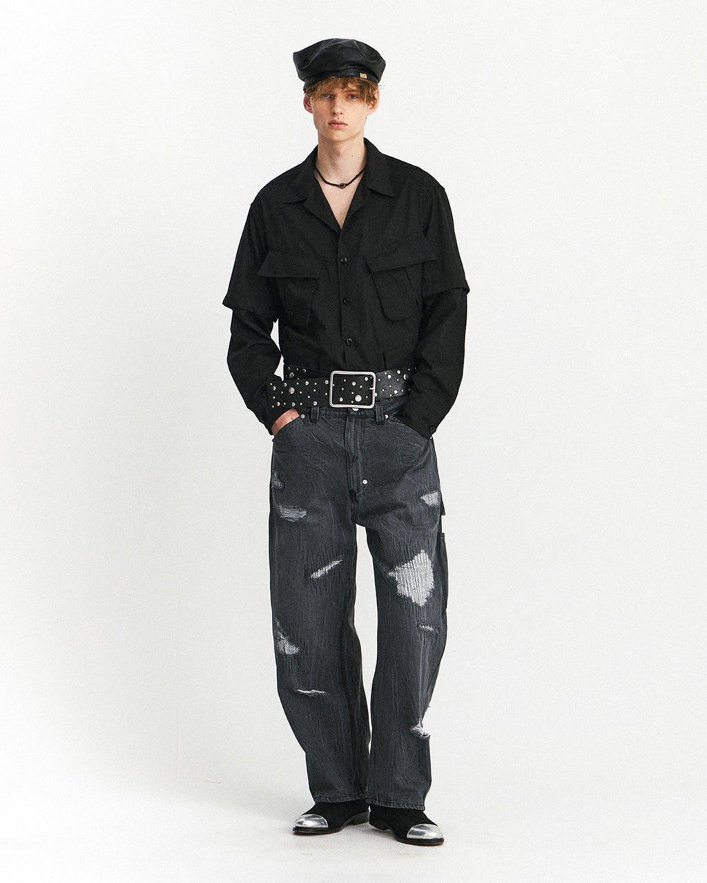 Eastlogue - Jungle Combat Shirts (Crease Black) product image 4 | TRAB K-Fashion Australia