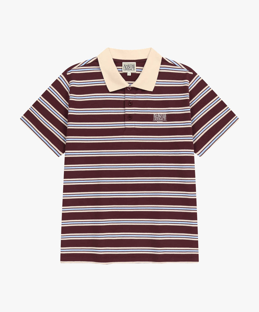 Marithe & Francois Girbaud - Small Classic Logo Pk Collar Tee (Stripe) product image 5 | TRAB K-Fashion Australia