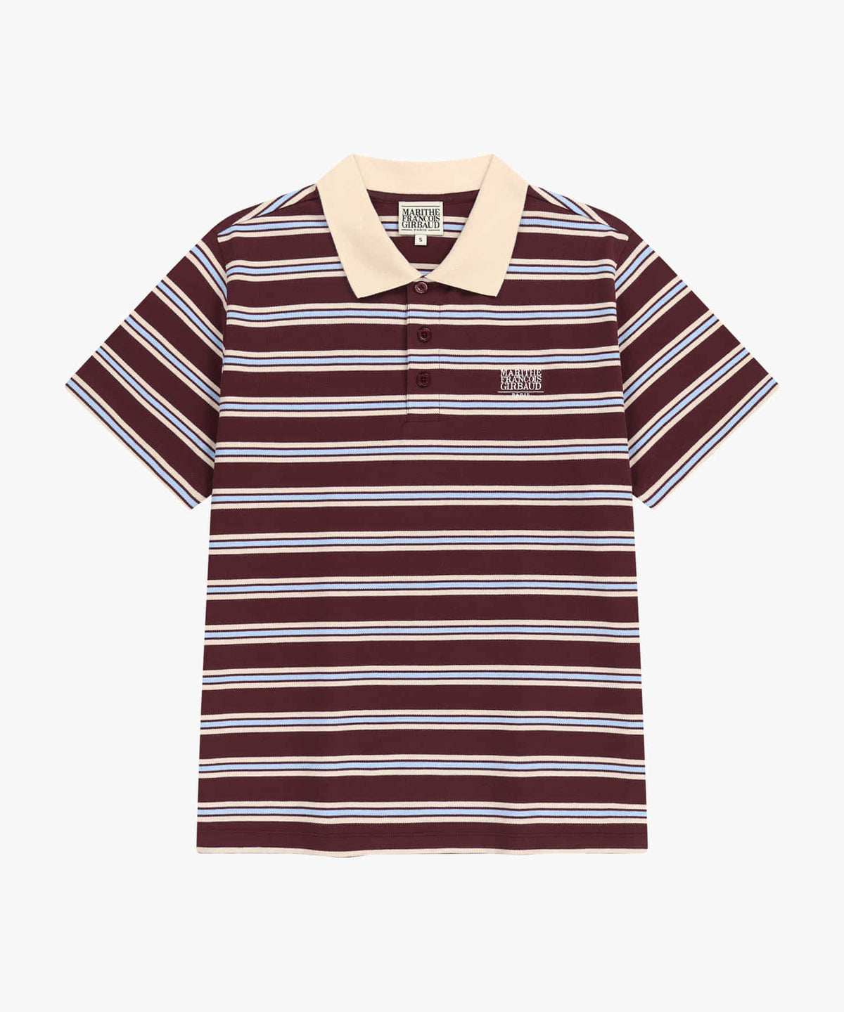Marithe & Francois Girbaud - Small Classic Logo Pk Collar Tee (Stripe) product image 5 | TRAB K-Fashion Australia