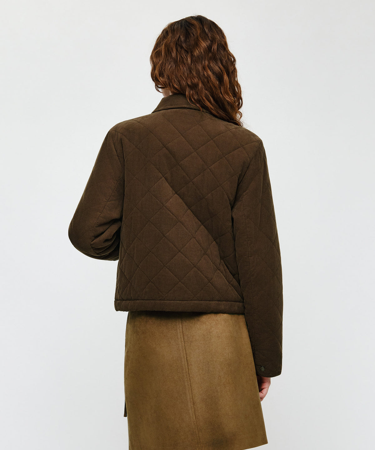 Marithe & Francois Girbaud - Collar Padded Jacket (Brown) product image 3 | TRAB K-Fashion Australia