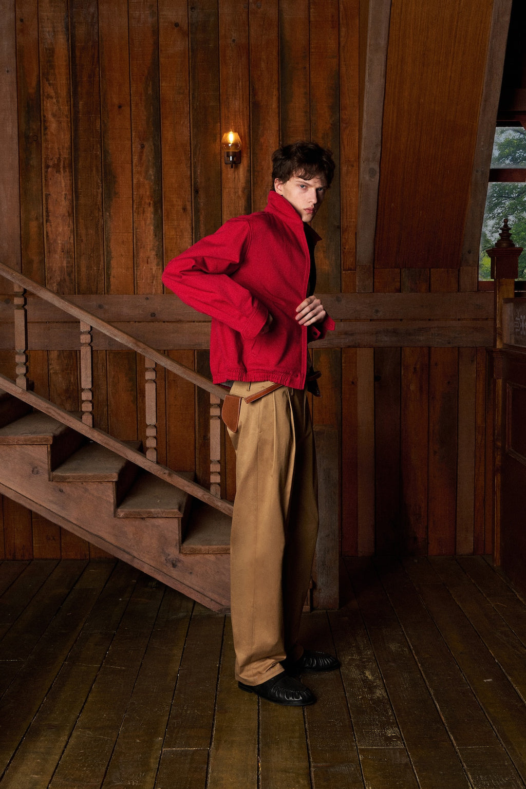 STU - Curved Cuff Jacket (Red) product image 3 | TRAB K-Fashion Australia