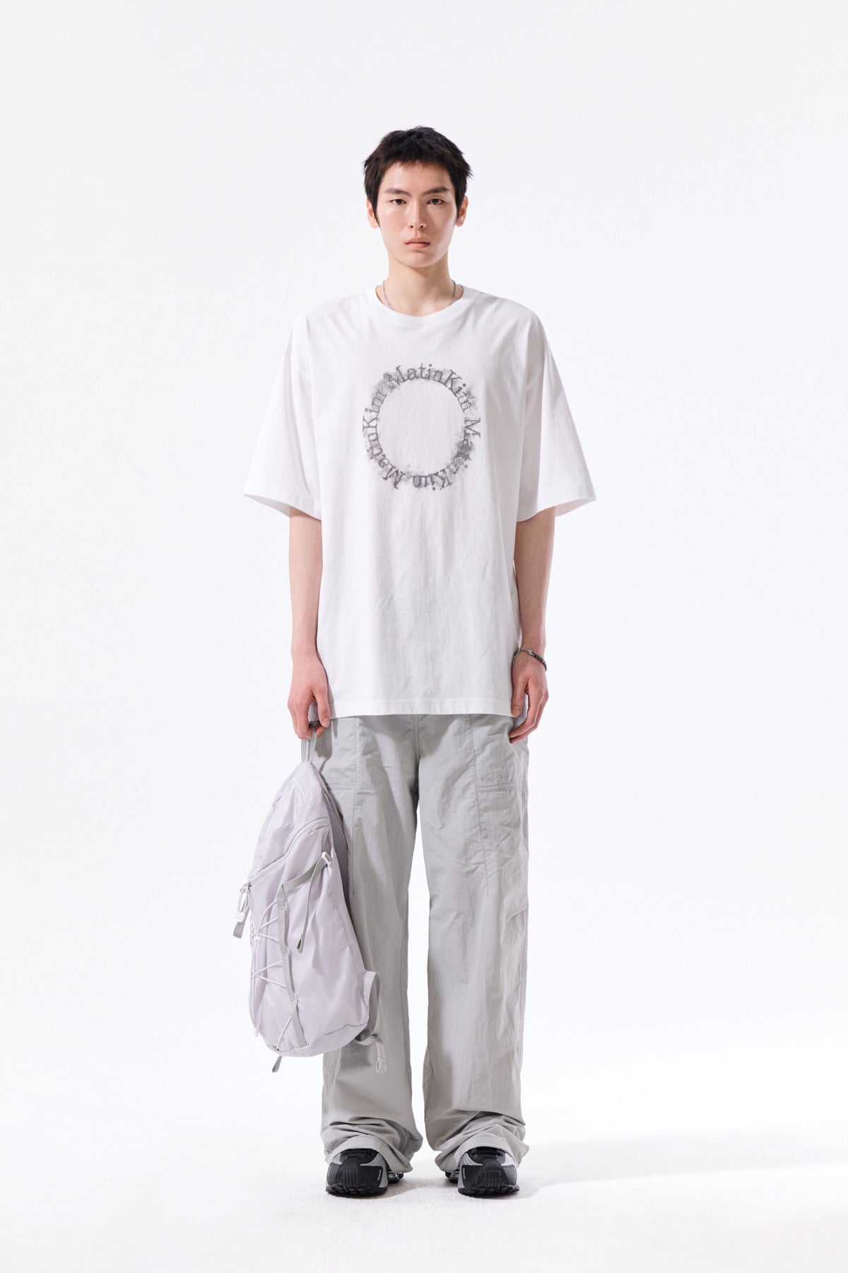 Matin Kim - Multi Panel Parachute Pants (Light Grey) product image 10 | TRAB K-Fashion Australia
