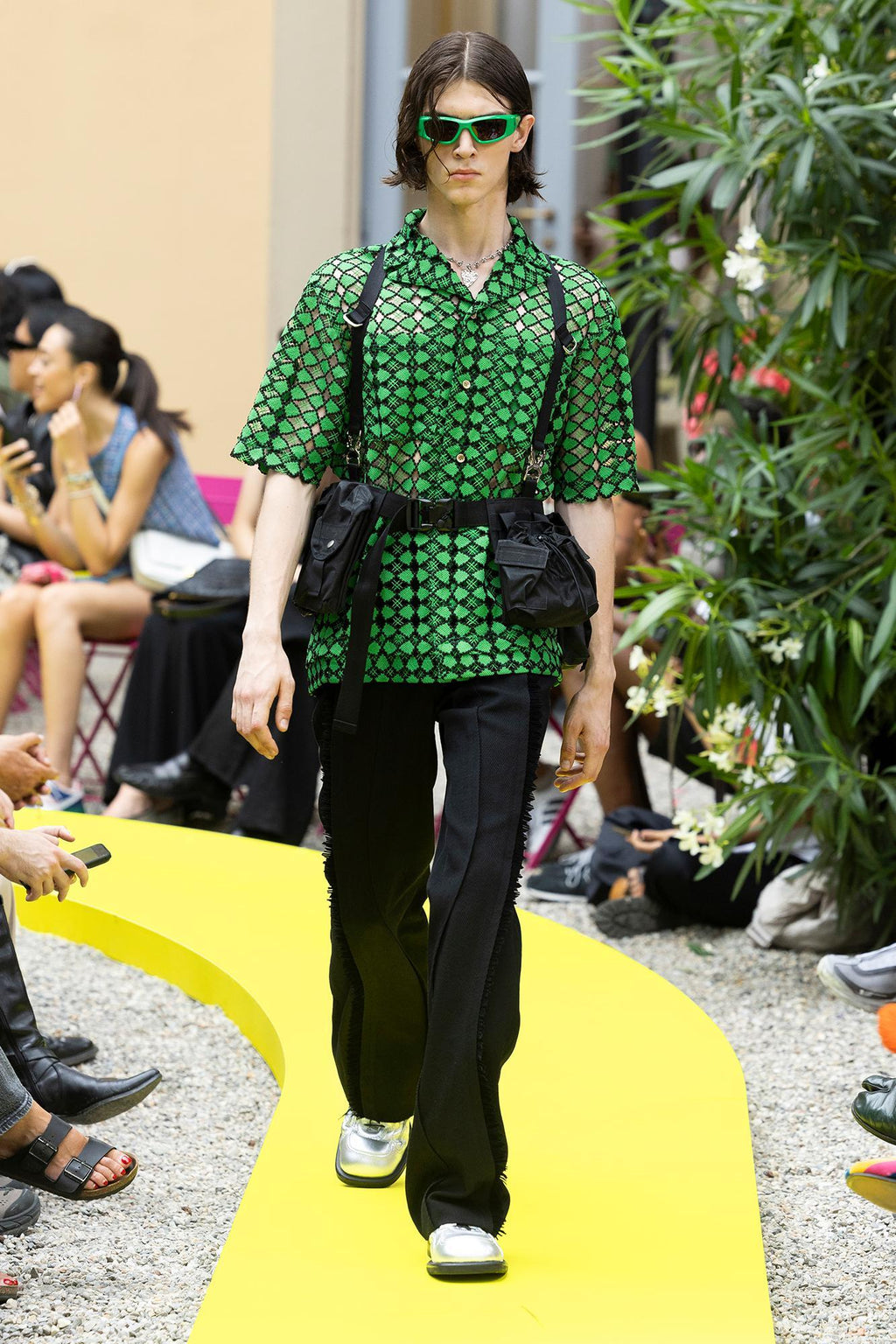 Andersson Bell - Nika Waxed Utility Pocket Vest (Black) product image 2 | TRAB K-Fashion Australia