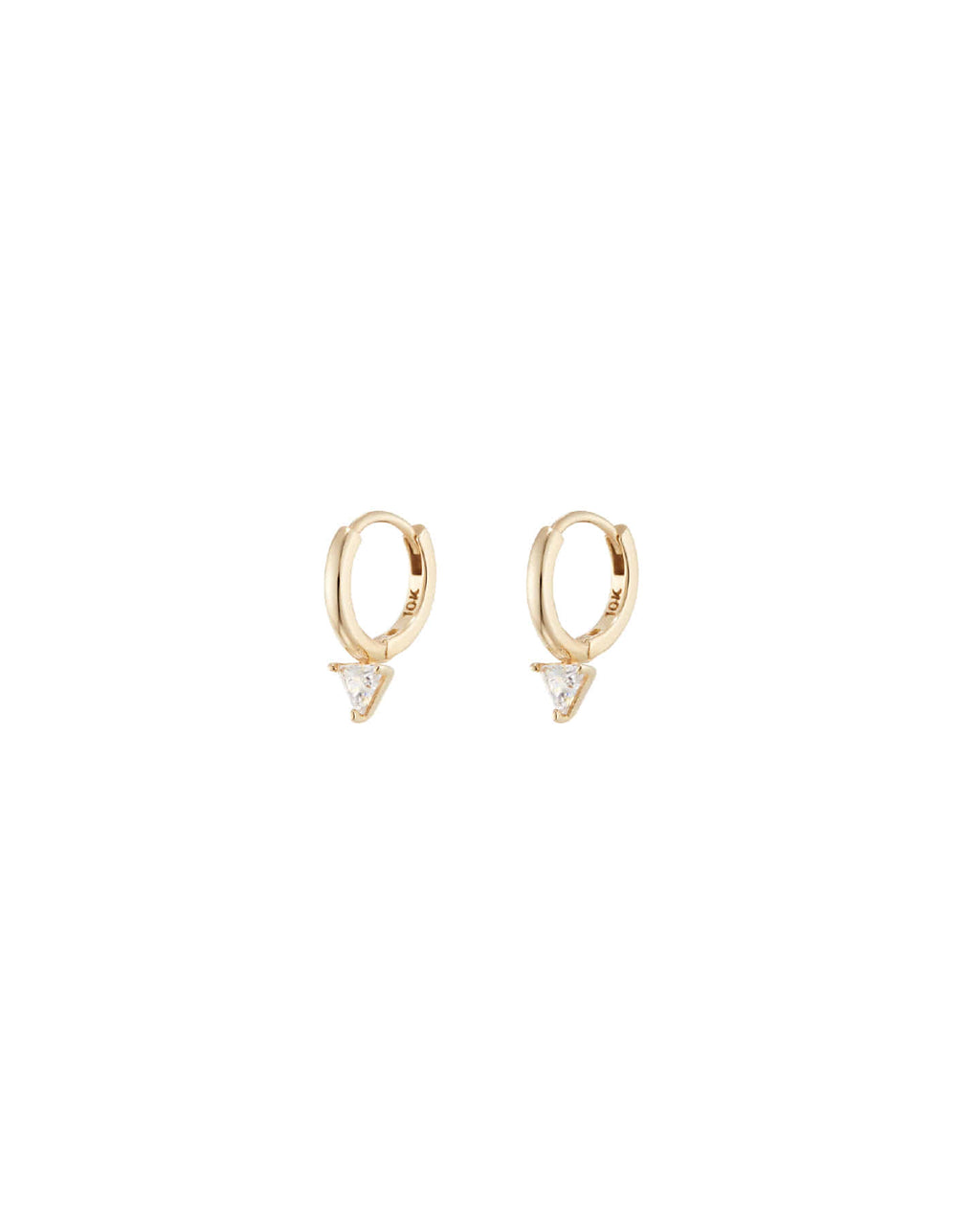 Numbering - Mini Triangle N-dia Hoop Earrings #2105 product image 6 | TRAB K-Fashion Australia