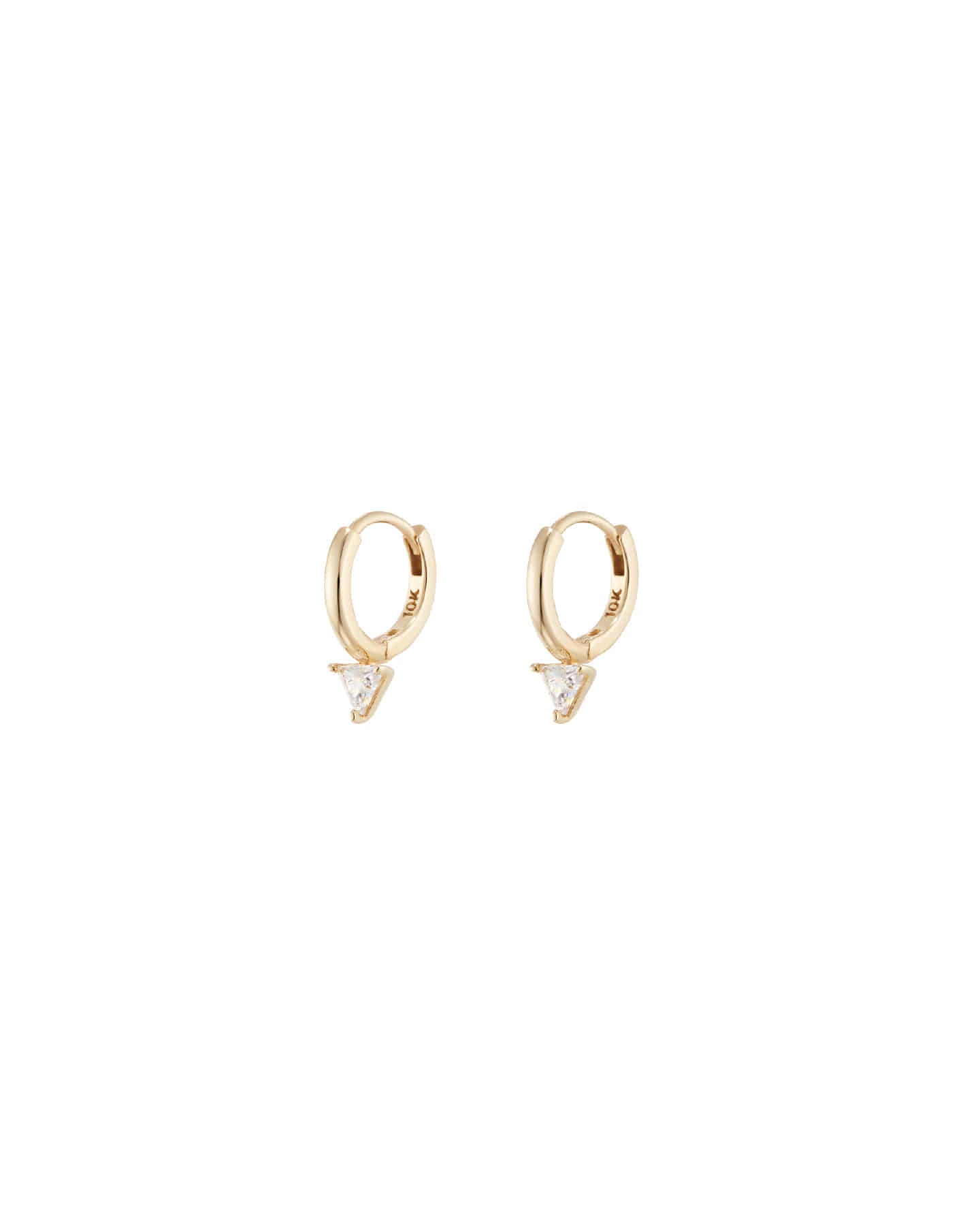 Numbering - Mini Triangle N-dia Hoop Earrings #2105 product image 6 | TRAB K-Fashion Australia