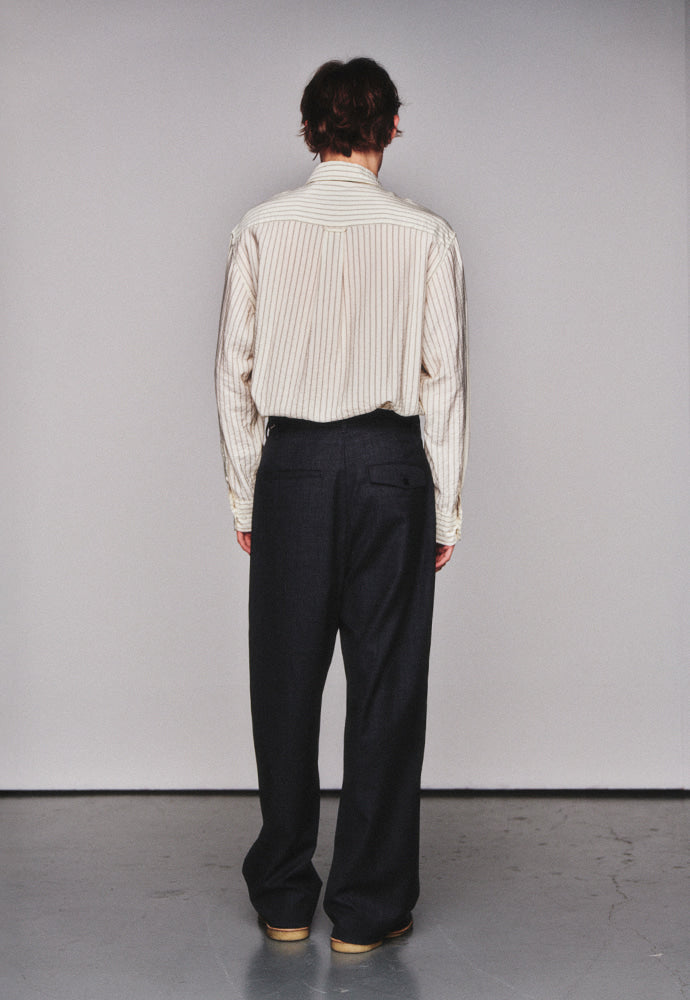 Art if acts - Wrinkle Rayon Shirt (Cream/Charcoal) product image 3 | TRAB K-Fashion Australia