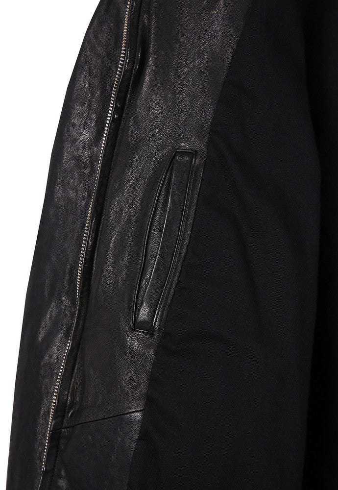 Art if acts - Washed Leather Hooded Zip-up Jacket (Black) product image 11 | TRAB K-Fashion Australia