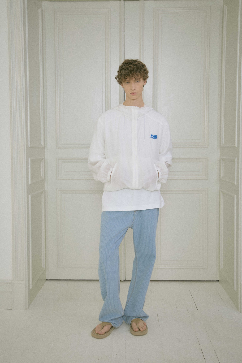 Stu - Embo Stripe Denim Pants Light (Blue) product image 8 | TRAB K-Fashion Australia