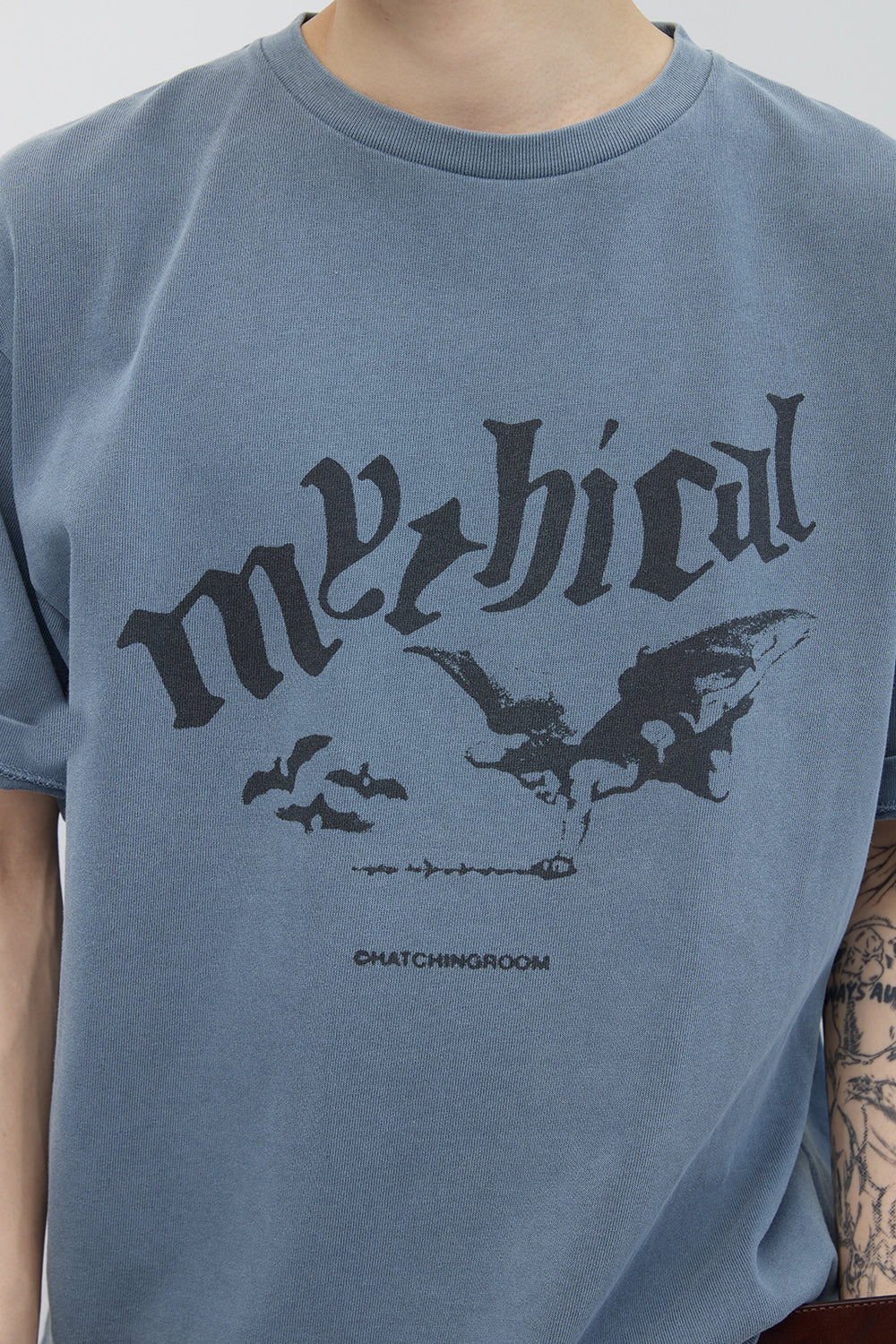 Hatchingroom - Mythical Angel Tee Over Dyed Sky (Blue) product image 11 | TRAB K-Fashion Australia