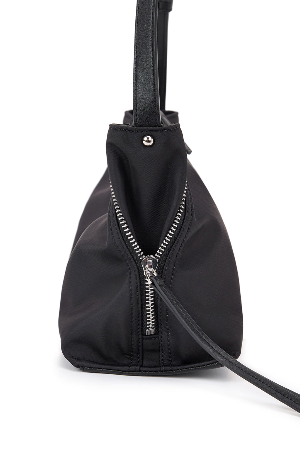 Matin Kim - Side Zipper Fabric Two Way Bag (Black) product image 3 | TRAB K-Fashion Australia