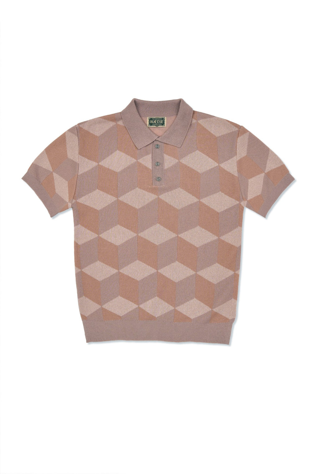Ioedle - Infinite Grid Short Sleeve Knit (Pink) product image 3 | TRAB K-Fashion Australia