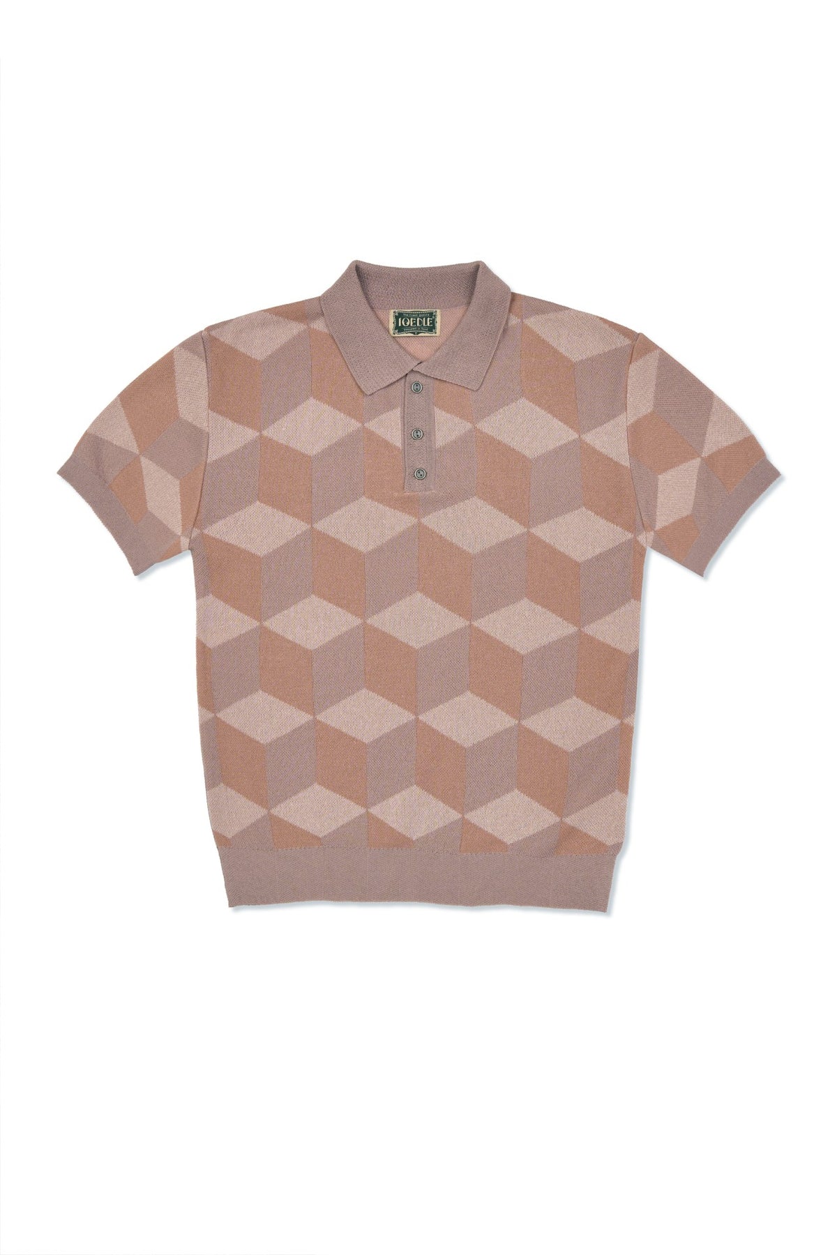 Ioedle - Infinite Grid Short Sleeve Knit (Pink) product image 3 | TRAB K-Fashion Australia