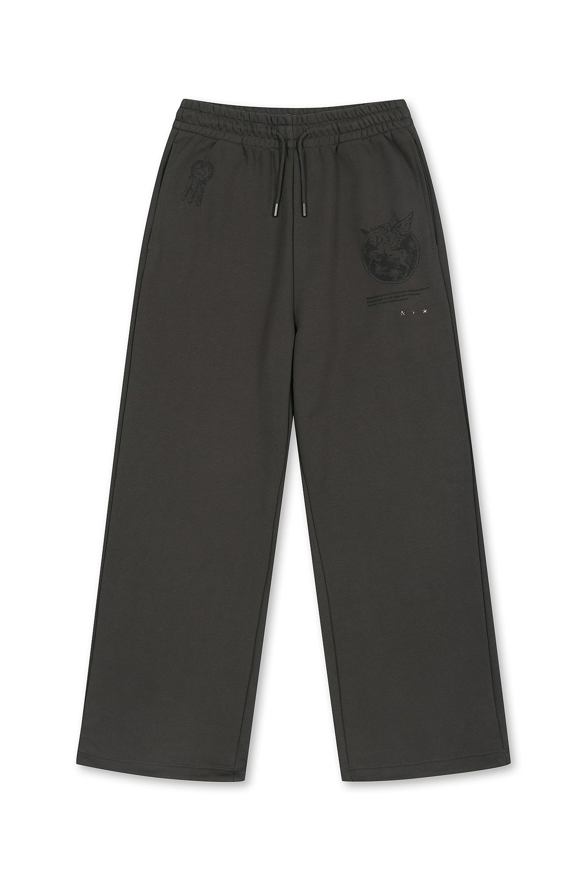 Matin Kim - Graffiti Artwork Sweatpants (Charcoal) product image 1 | TRAB K-Fashion Australia