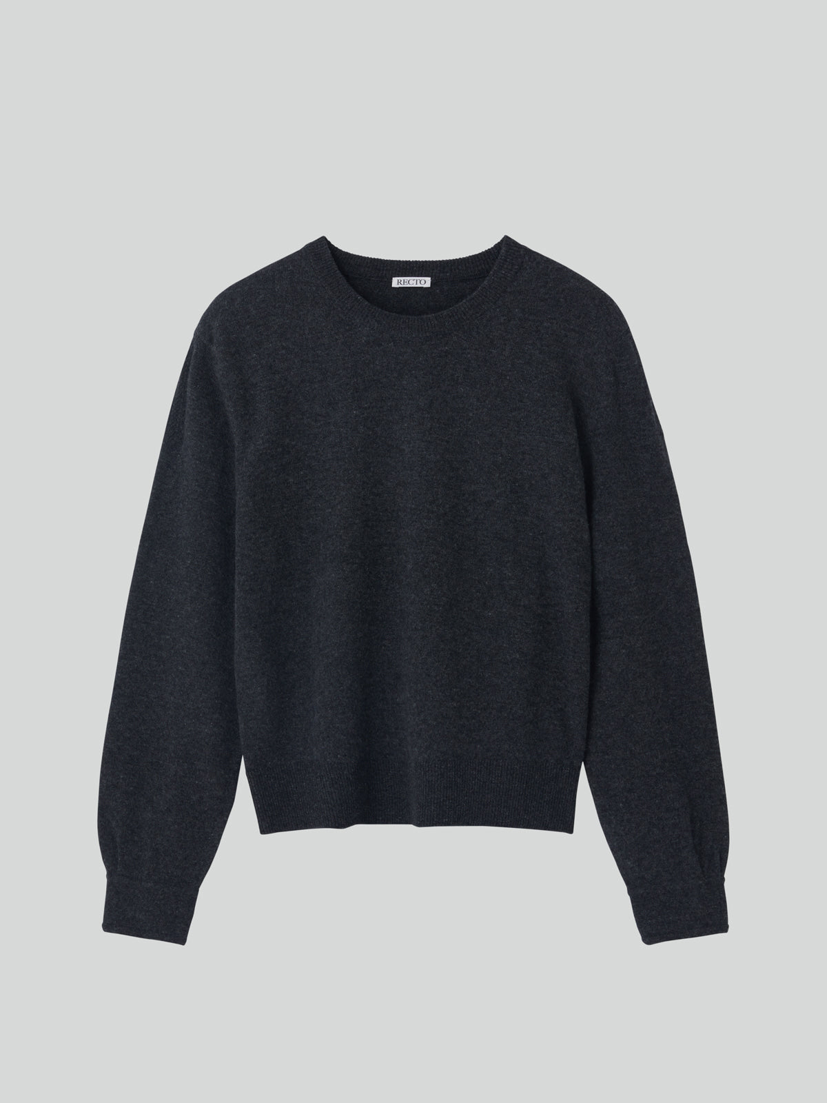 Recto - Shirt Cuffs Detail Knit Top (Charcoal Grey) product image 10 | TRAB K-Fashion Australia