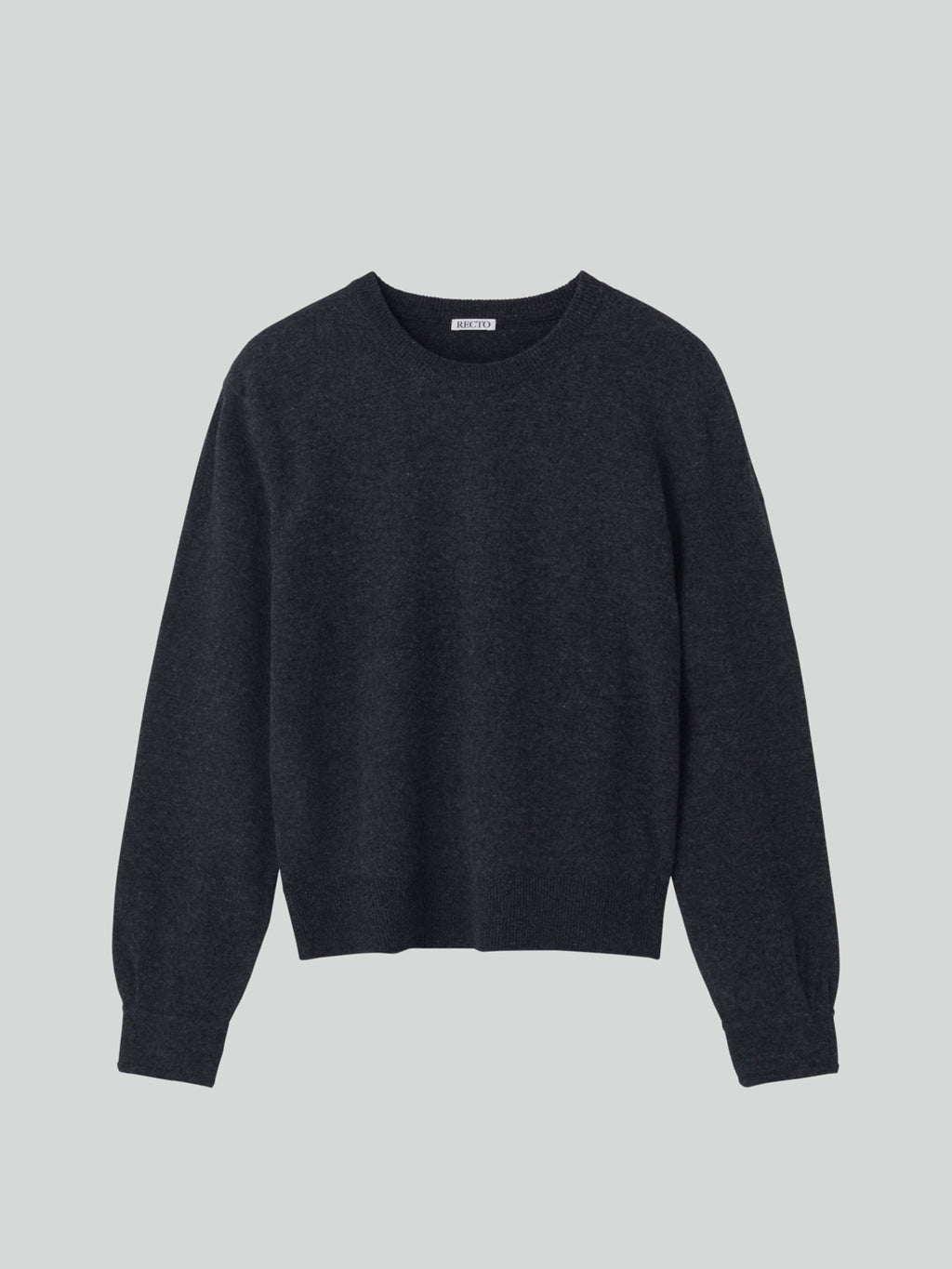 Recto - Shirt Cuffs Detail Knit Top (Charcoal Grey) product image 10 | TRAB K-Fashion Australia