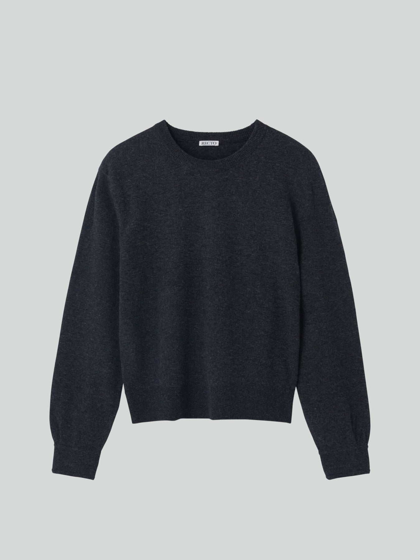 Recto - Shirt Cuffs Detail Knit Top (Charcoal Grey) product image 10 | TRAB K-Fashion Australia