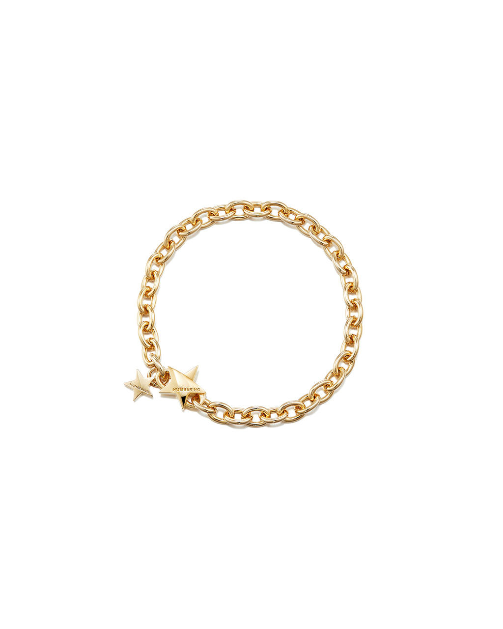 Numbering - Star Clasp Slim Oval Chain Bracelet #5929 product image 2 | TRAB K-Fashion Australia
