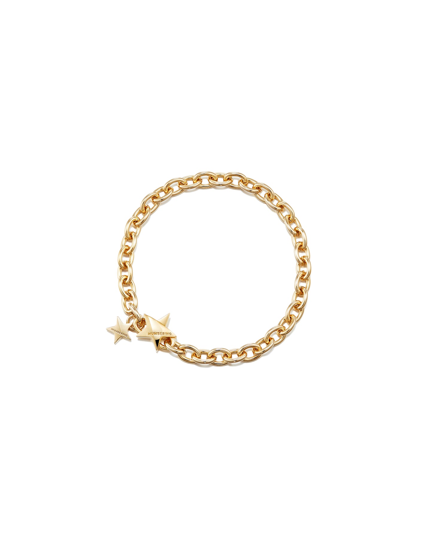 Numbering - Star Clasp Slim Oval Chain Bracelet #5929 product image 2 | TRAB K-Fashion Australia