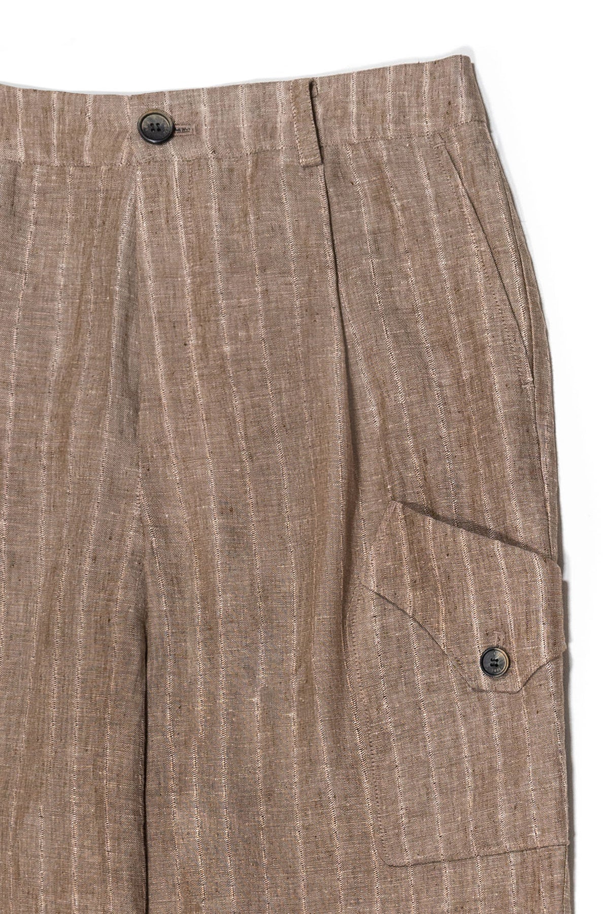 Ioedle - Linen Cargo Pants (Brown) product image 4 | TRAB K-Fashion Australia