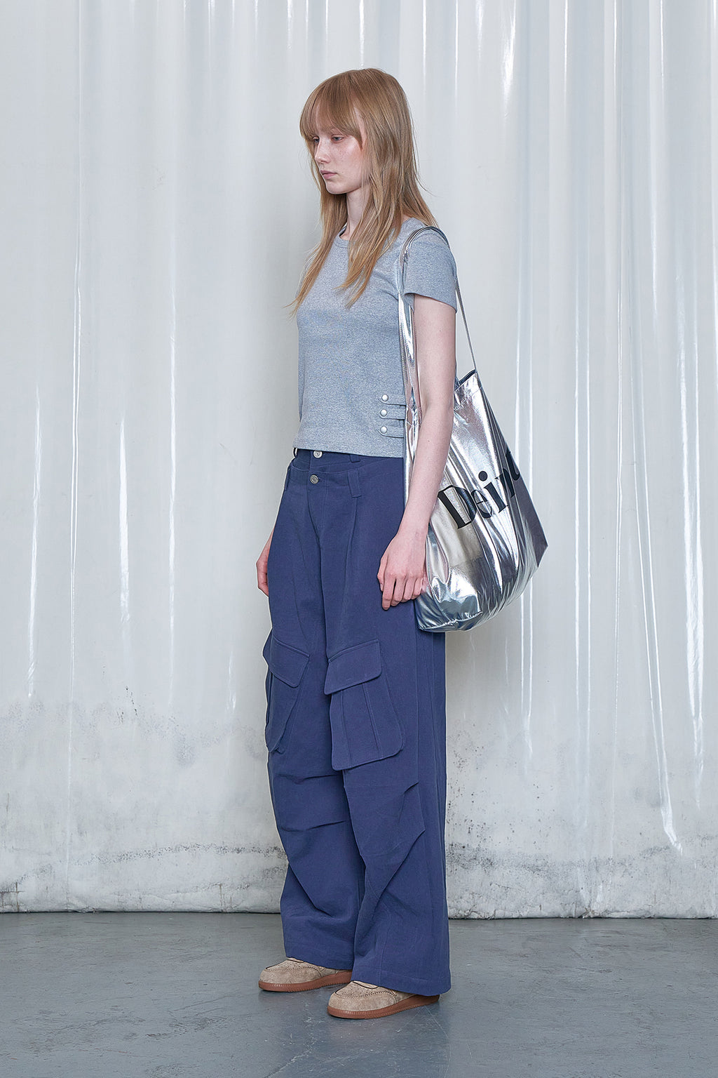 Deinet - Washing Cargo Double Pants (Navy) product image 2 | TRAB K-Fashion Australia