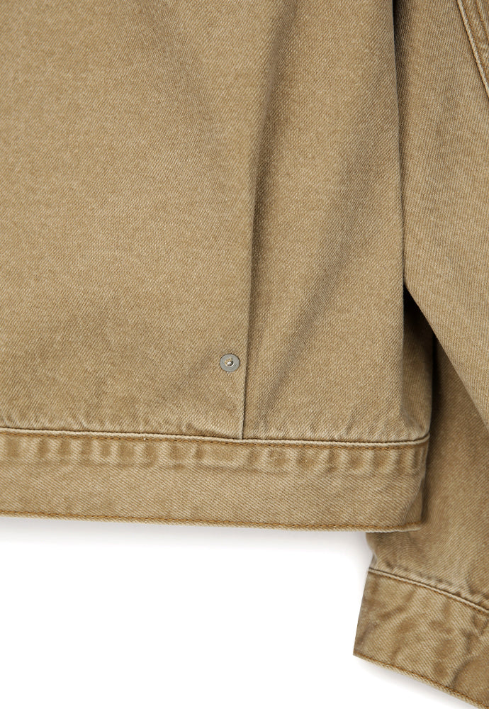 Tonywack - Constructed Pleats Denim Jacket (Faded Beige) product image 12 | TRAB K-Fashion Australia
