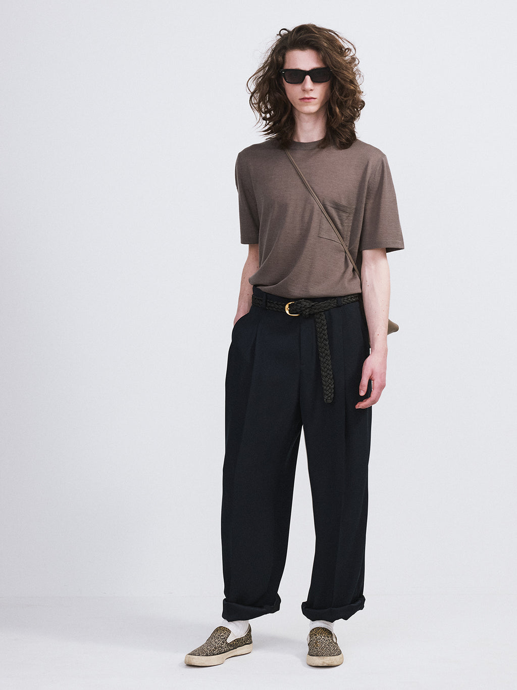 Recto - Pocket Wool Knit Top (Sepia Grey) product image 3 | TRAB K-Fashion Australia