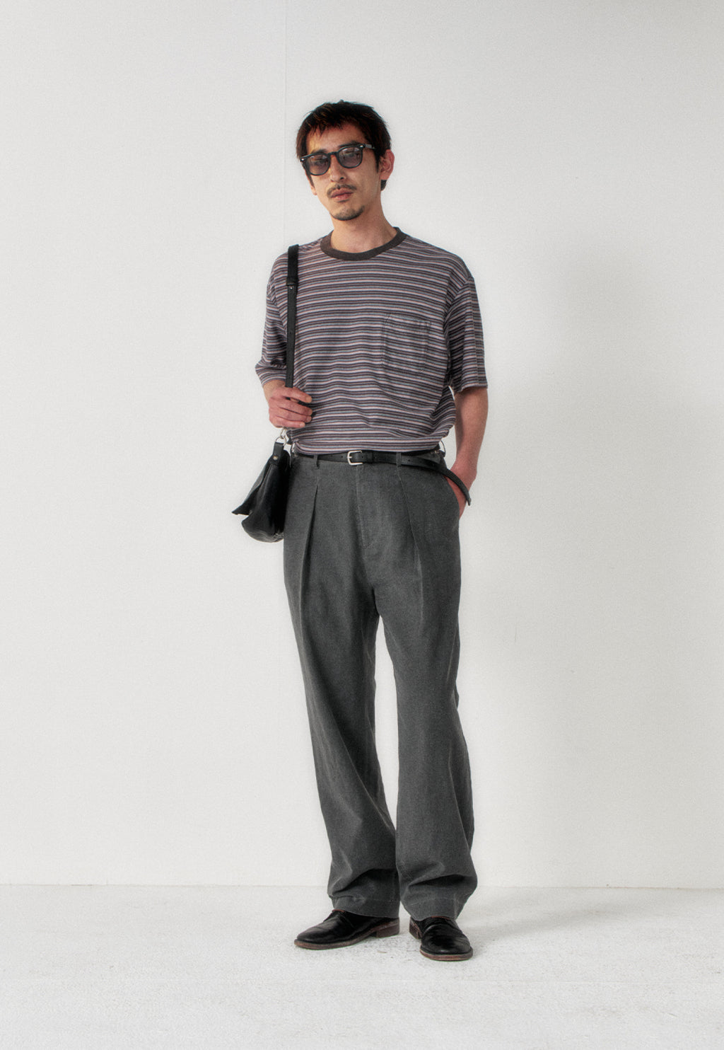 Art if acts - Stripe Pocket Tee (Grey/Blue) product image 4 | TRAB K-Fashion Australia