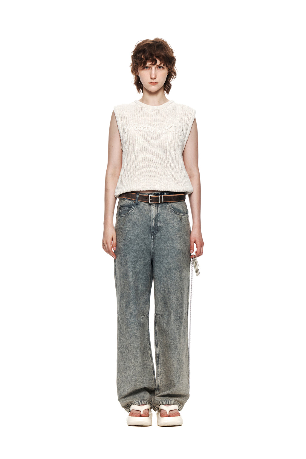 Matin Kim - Color Washed Denim Pants (Blue) product image 10 | TRAB K-Fashion Australia