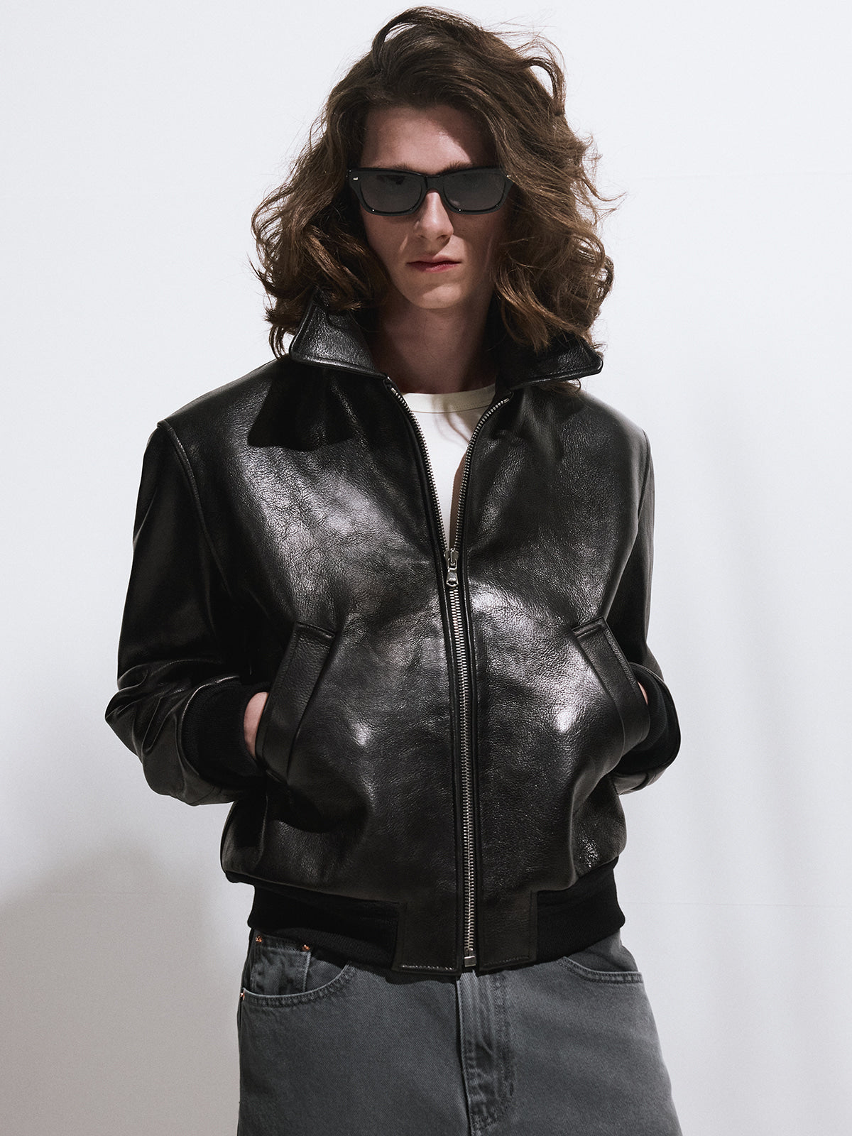 Recto - Ben Goat Leather Jumper (Black) product image 4 | TRAB K-Fashion Australia