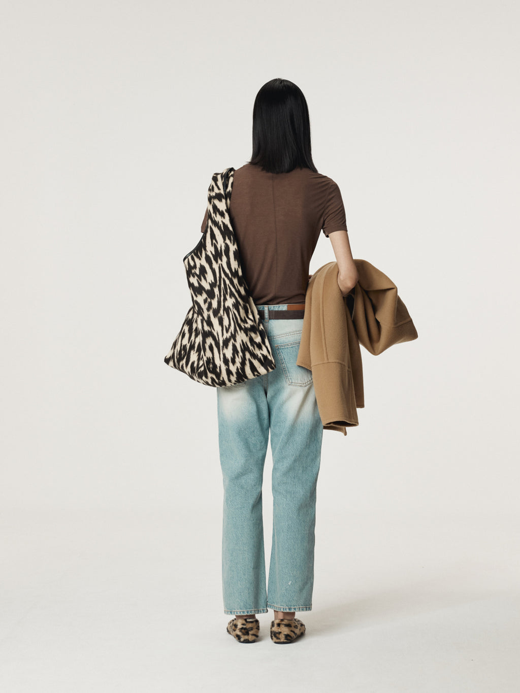 Recto - Semi Flare Denim Pants (Light Blue) product image 3 | TRAB K-Fashion Australia