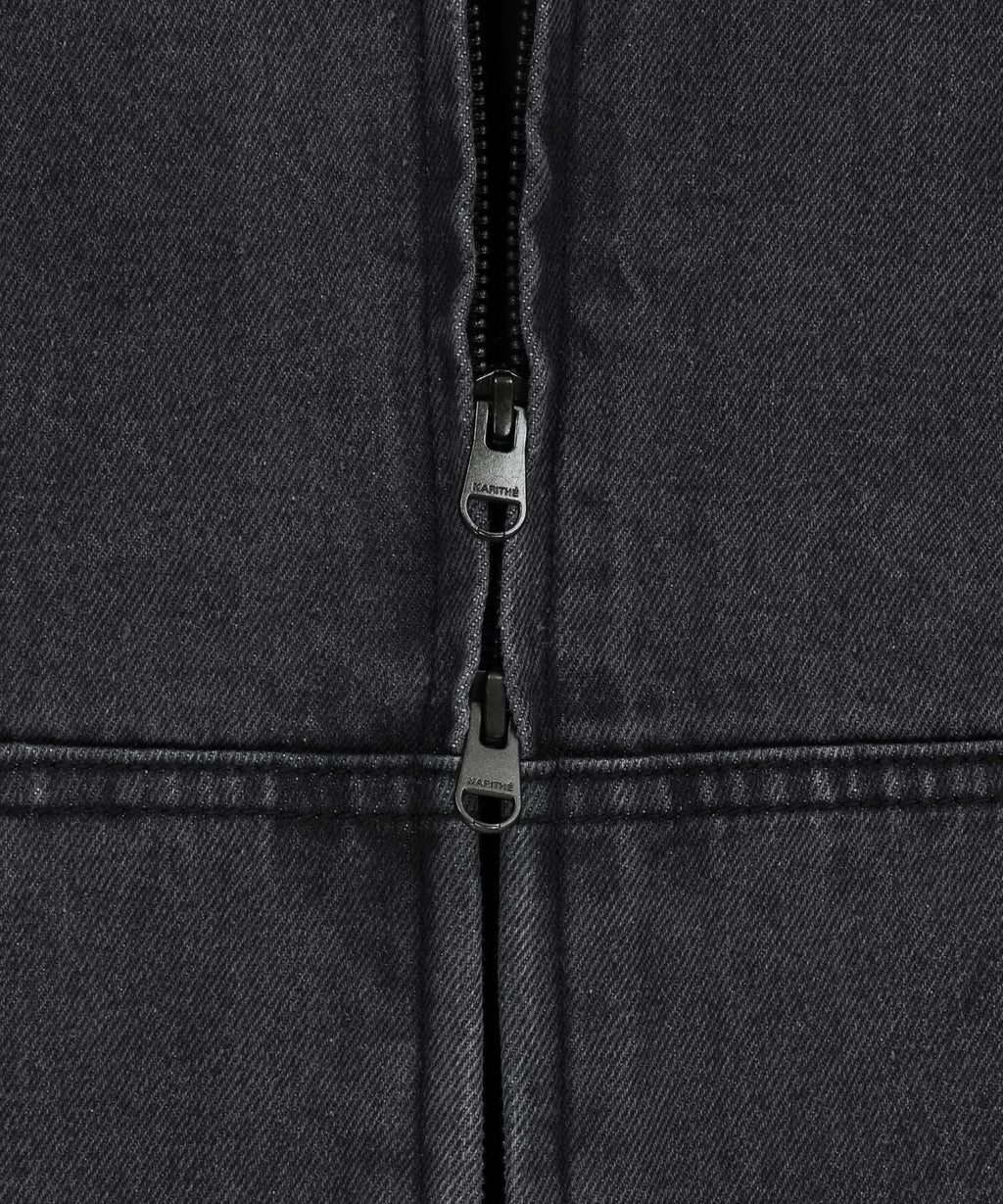 Marithe & Francois Girbaud - Denim Hoodie Jacket (Dark Gray) product image 6 | TRAB K-Fashion Australia