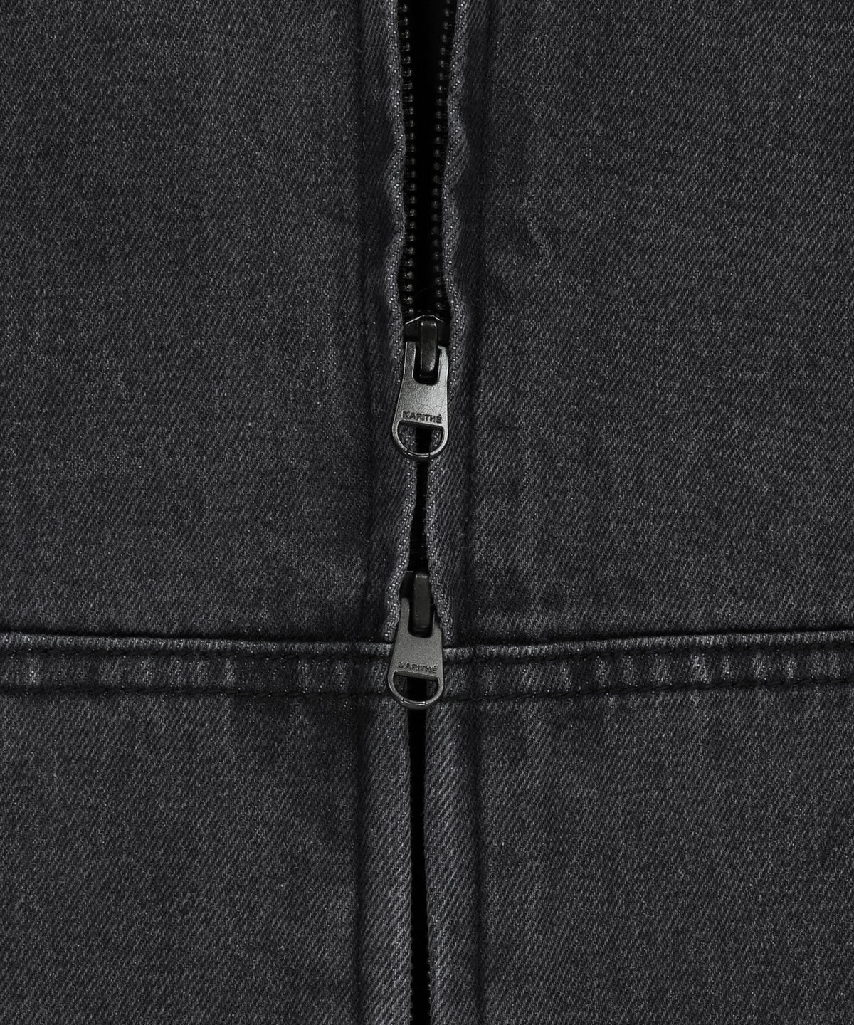 Marithe & Francois Girbaud - Denim Hoodie Jacket (Dark Gray) product image 6 | TRAB K-Fashion Australia