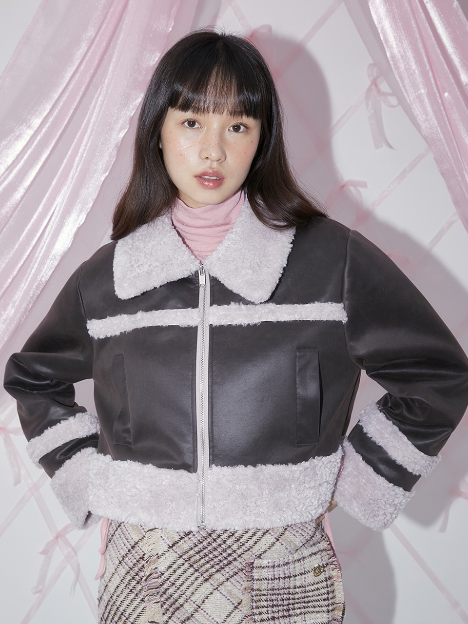 Margarin Fingers - Fluffy Crop Mustang (Dark Brown) product image 1 | TRAB K-Fashion Australia