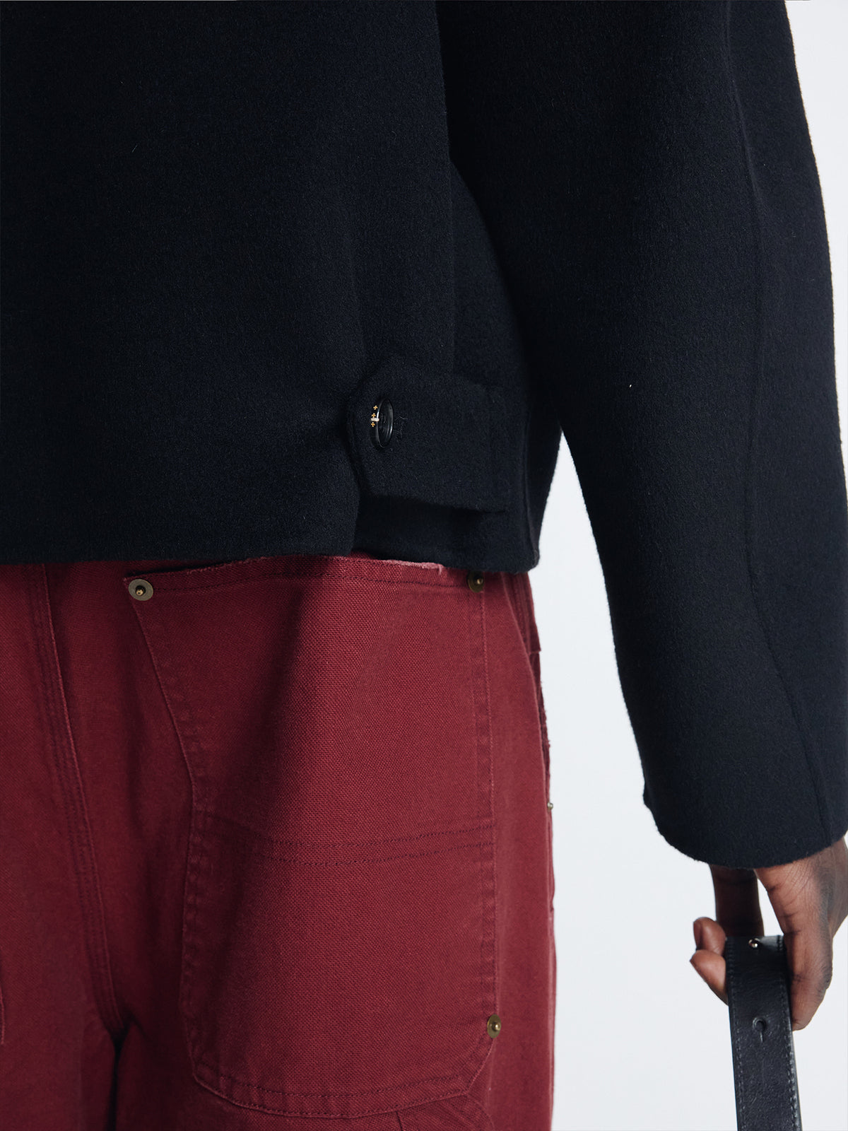 Tonywack - Wool And Cashmere Handmade Harrington (Black) product image 8 | TRAB K-Fashion Australia