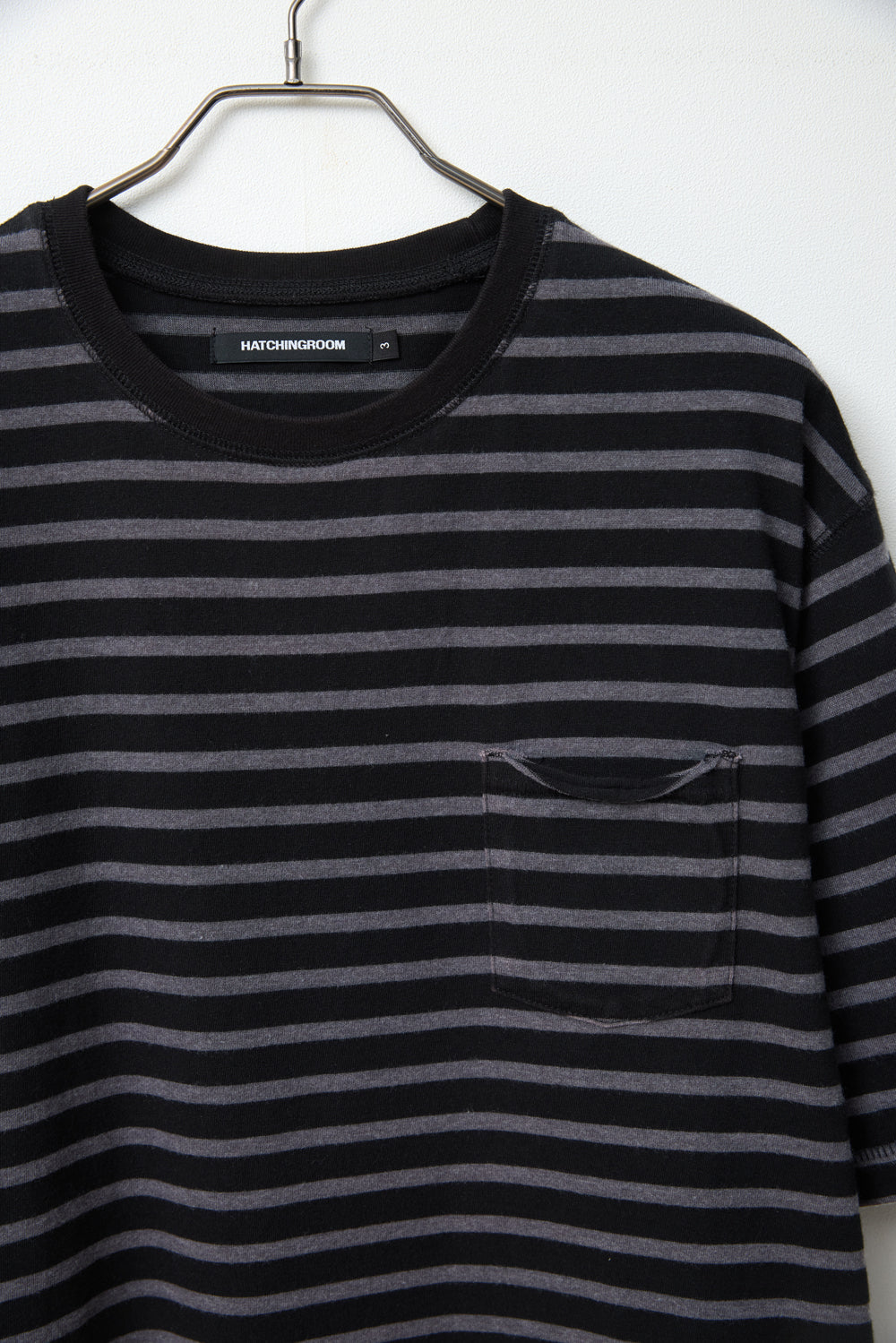 Hatchingroom - VTG Bold Stripe Pocket Tee (Black) product image 3 | TRAB K-Fashion Australia