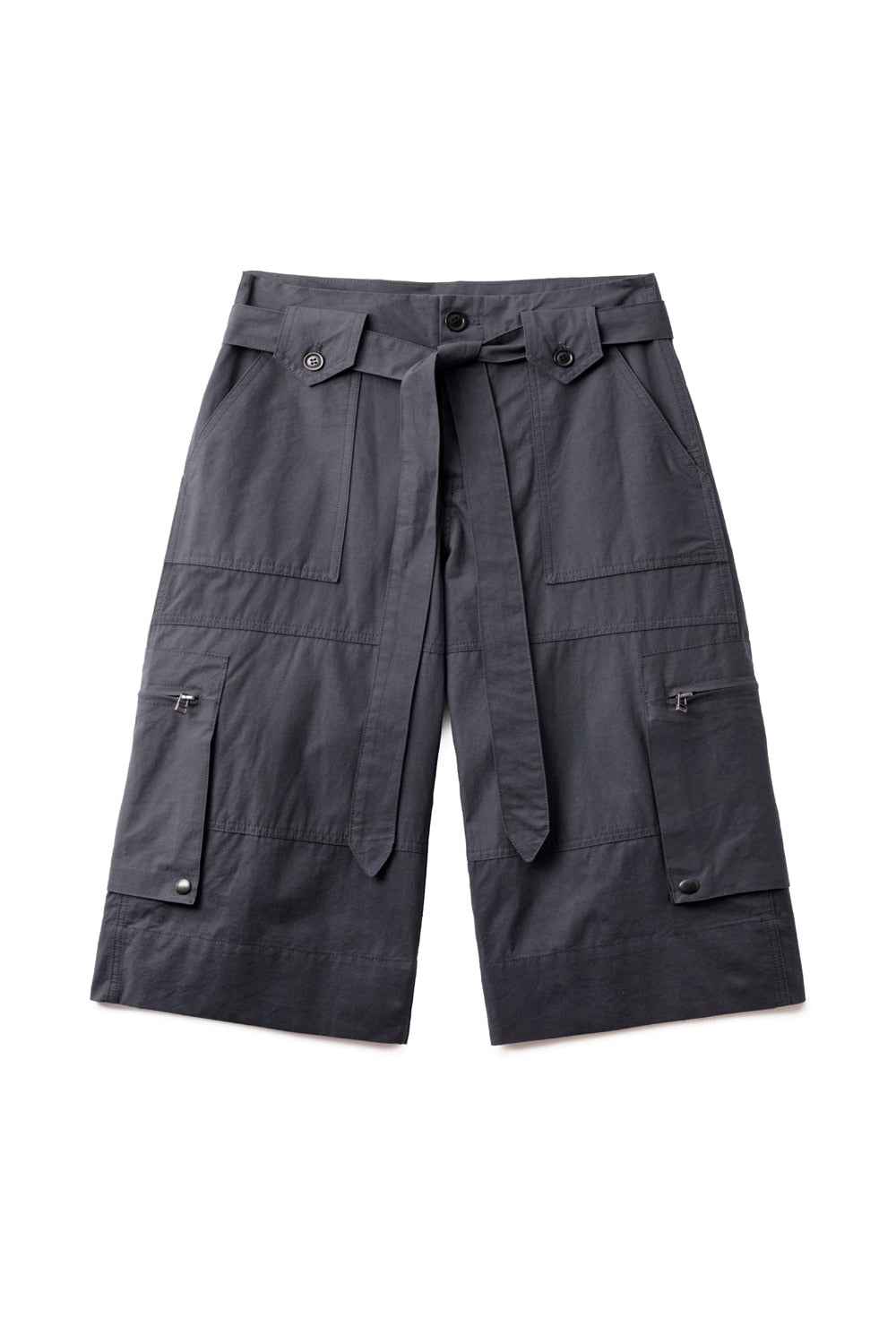 Hatchingroom - Roll Up Fatigue Shorts (Dark Purple) product image 1 | TRAB K-Fashion Australia