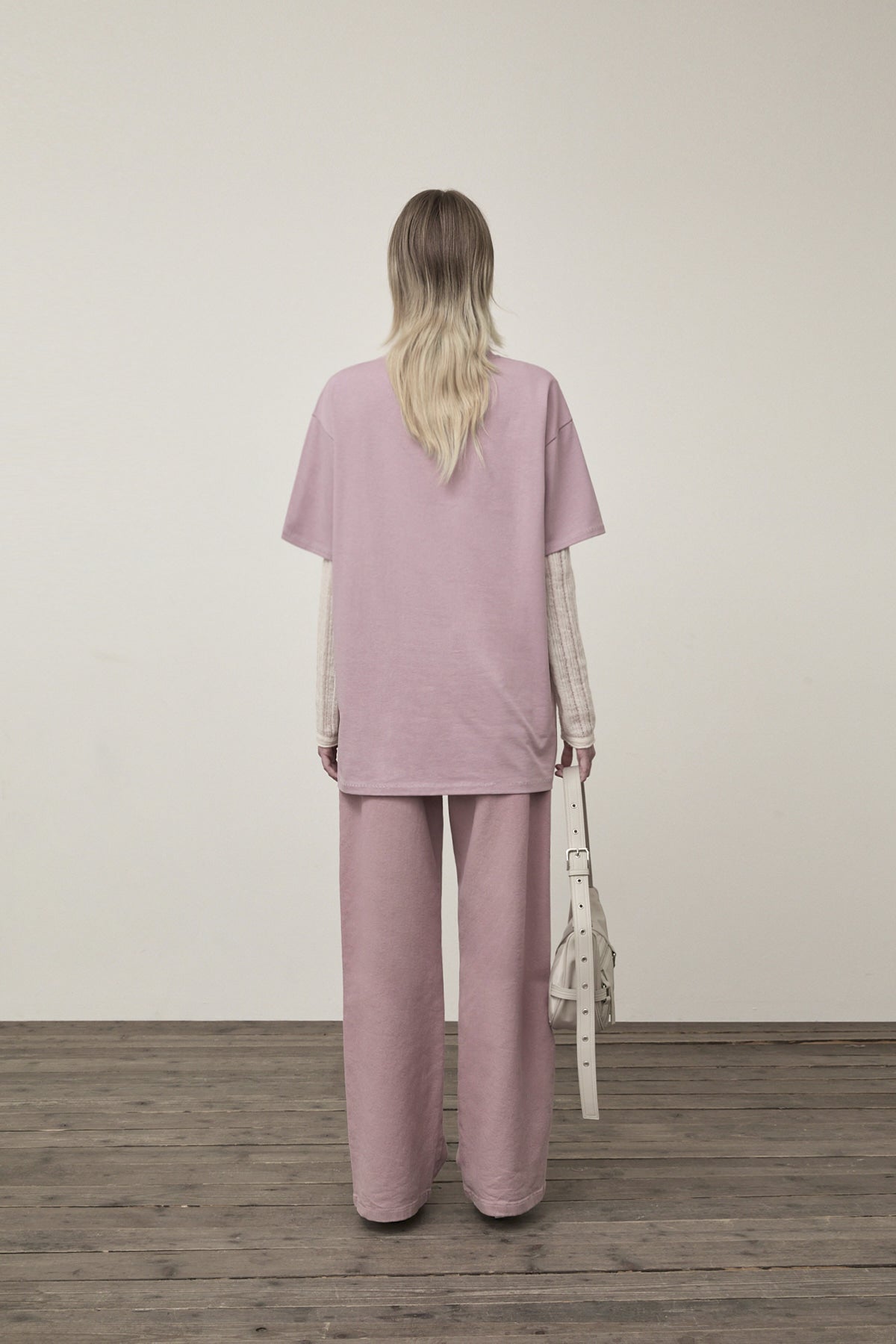 Matin Kim - Doodle Logo Graphic Top (Lilac) product image 7 | TRAB K-Fashion Australia