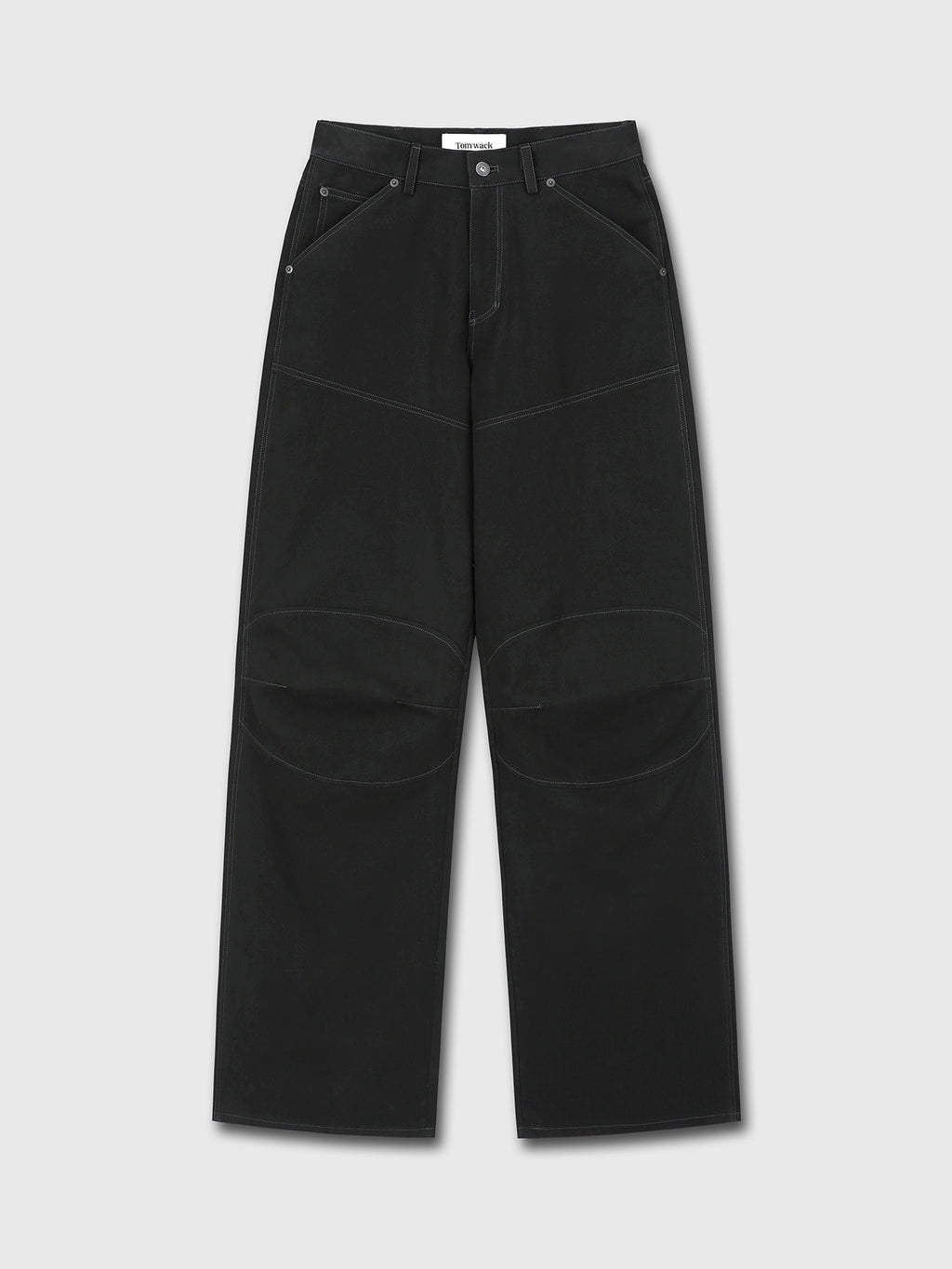 Tonywack - Wide-Leg Cotton Work Pants (Black) product image 8 | TRAB K-Fashion Australia