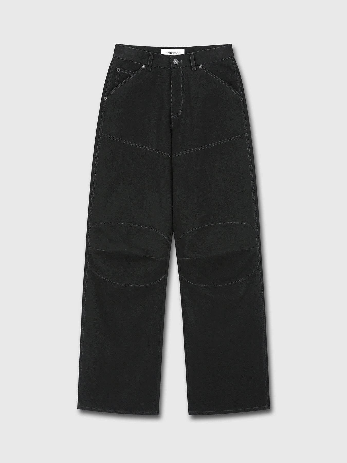 Tonywack - Wide-Leg Cotton Work Pants (Black) product image 8 | TRAB K-Fashion Australia