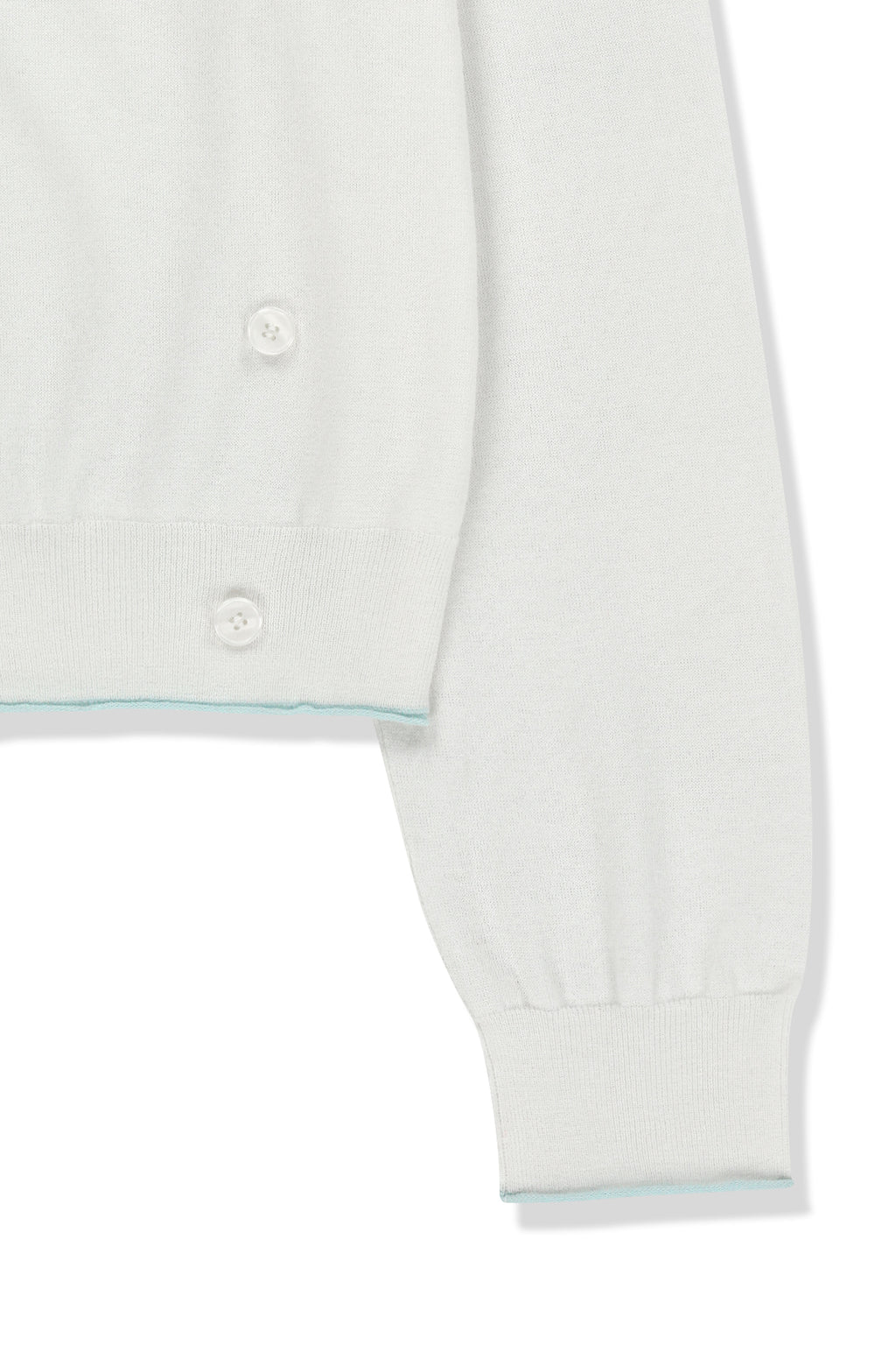 Matin Kim - Back Logo Sheer Cardigan (White) product image 4 | TRAB K-Fashion Australia