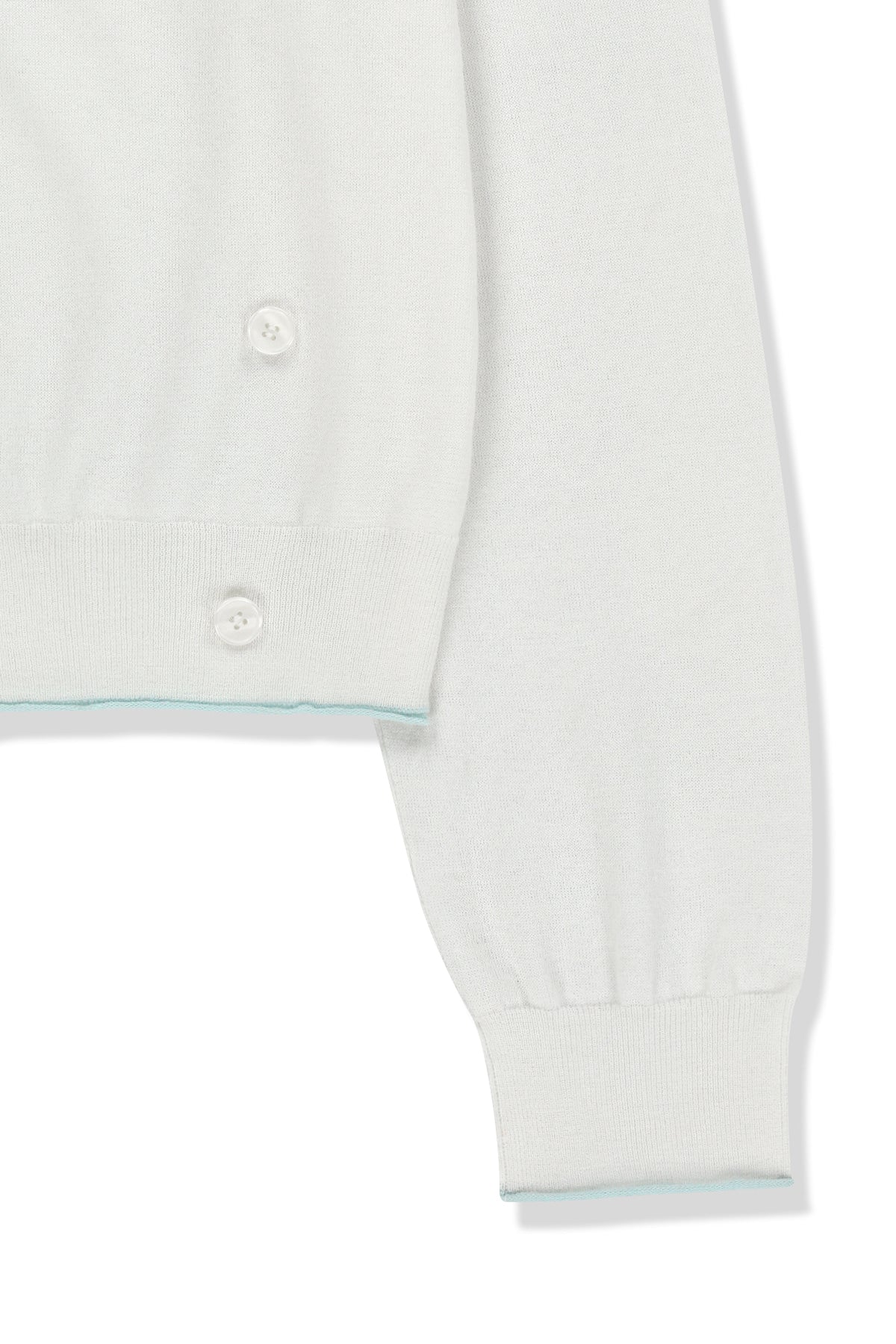Matin Kim - Back Logo Sheer Cardigan (White) product image 4 | TRAB K-Fashion Australia