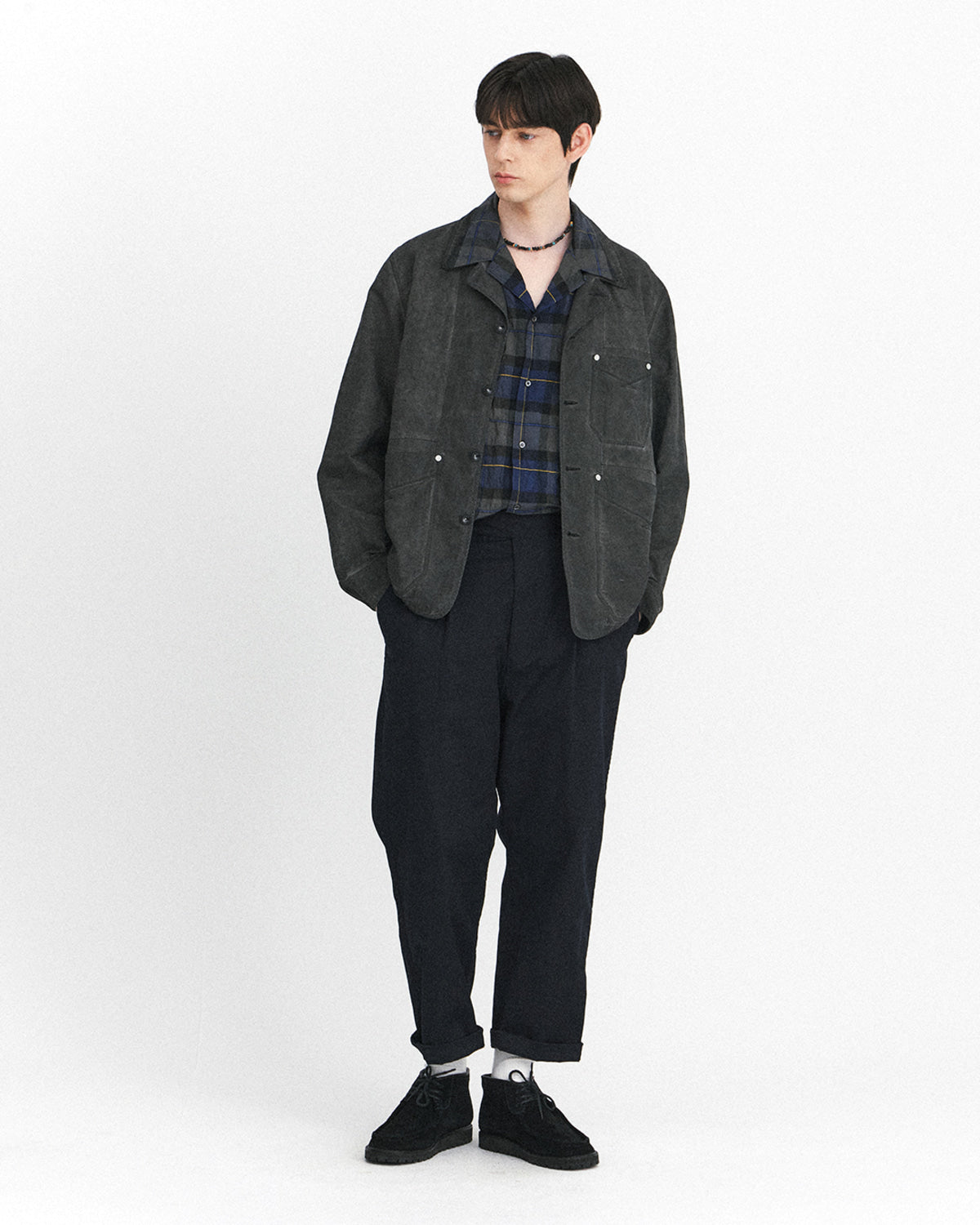Eastlogue - Wanderer Chore Jacket (Black Dyeing Linen) product image 4 | TRAB K-Fashion Australia