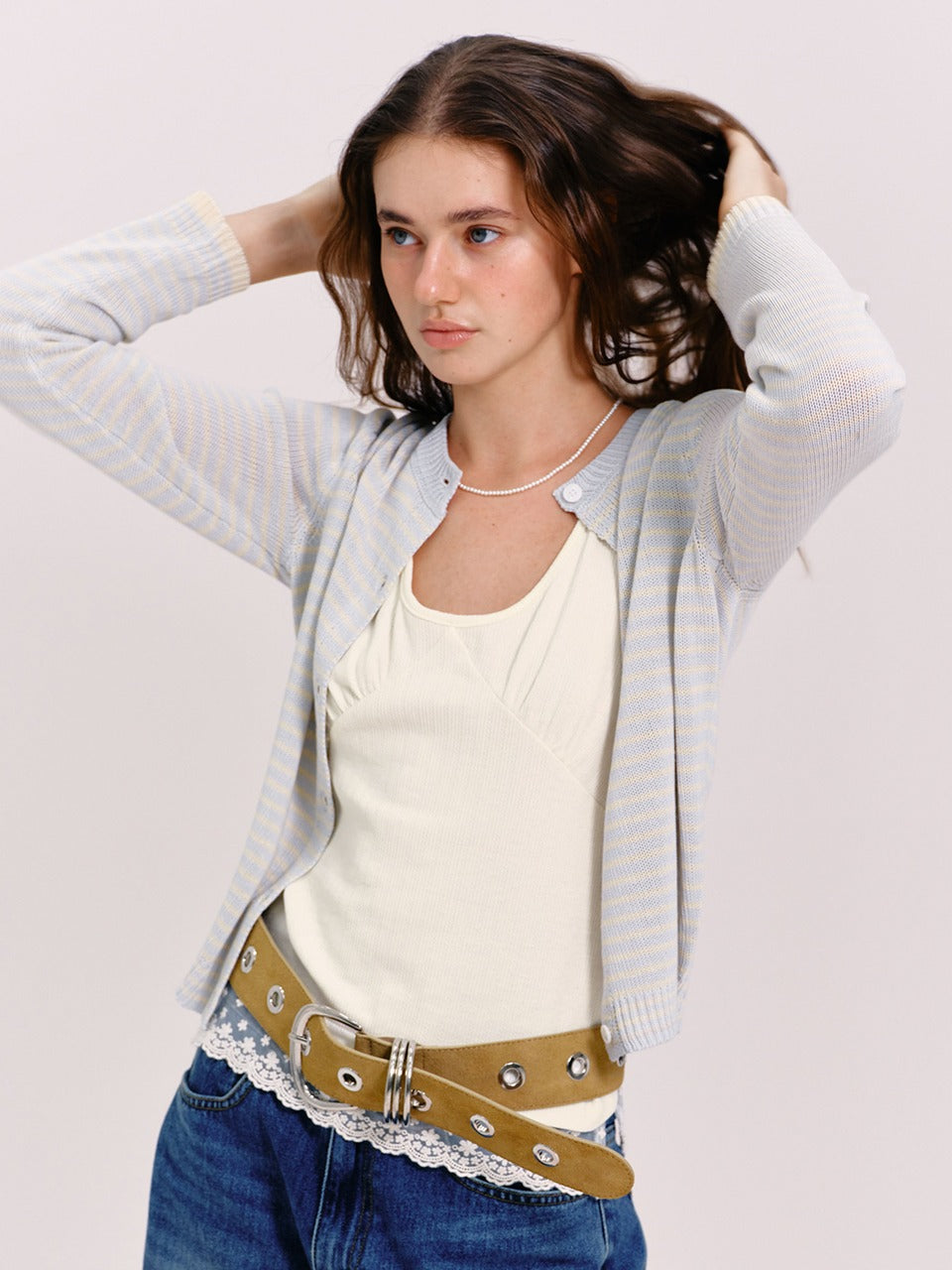 Margarin Fingers - Lace Detail Sleeveless (Cream) product image 1 | TRAB K-Fashion Australia