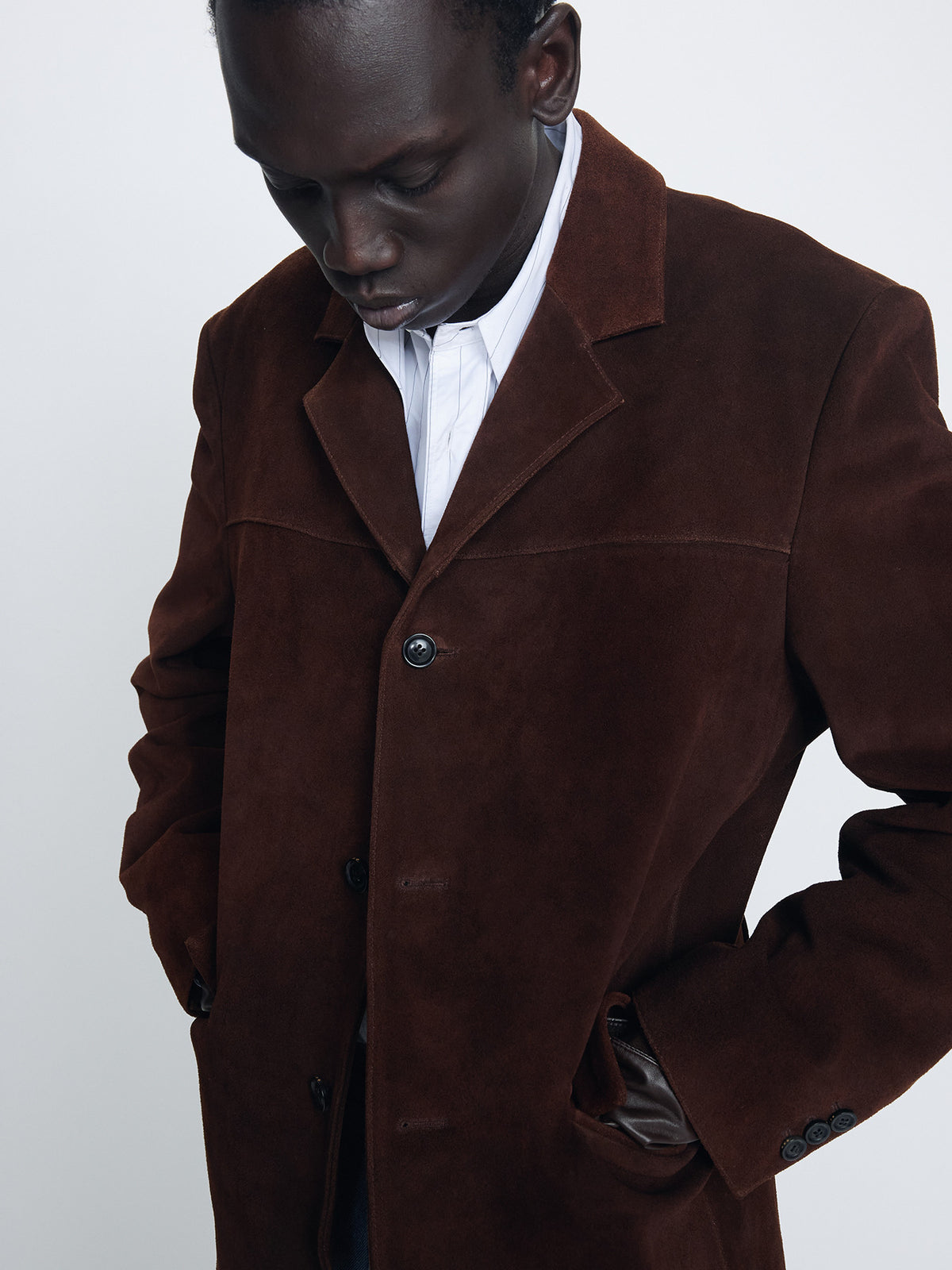 Tonywack - Split Suede Blazer (Deep Brown) product image 4 | TRAB K-Fashion Australia