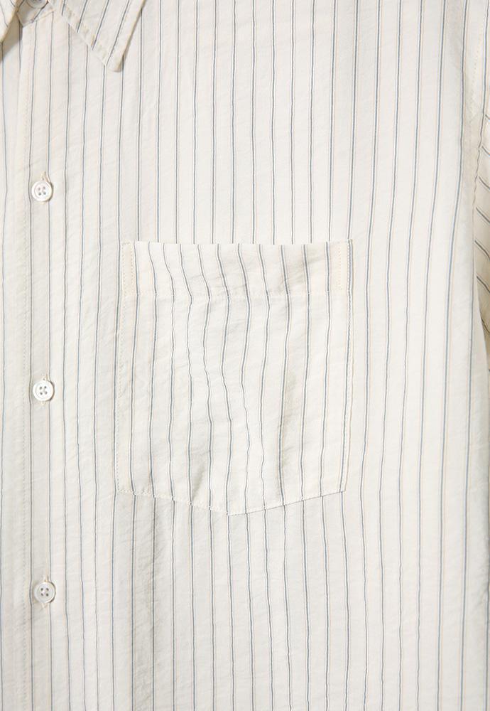 Art if acts - Wrinkle Rayon Half Shirt (Cream/Charcoal) product image 10 | TRAB K-Fashion Australia