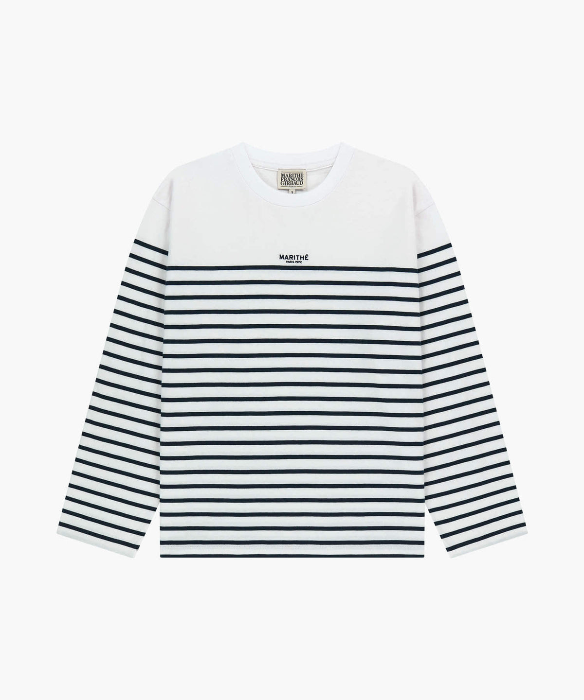 Marithe & Francois Girbaud - Block Stripe Long Sleeve Tee (Navy) product image 6 | TRAB K-Fashion Australia