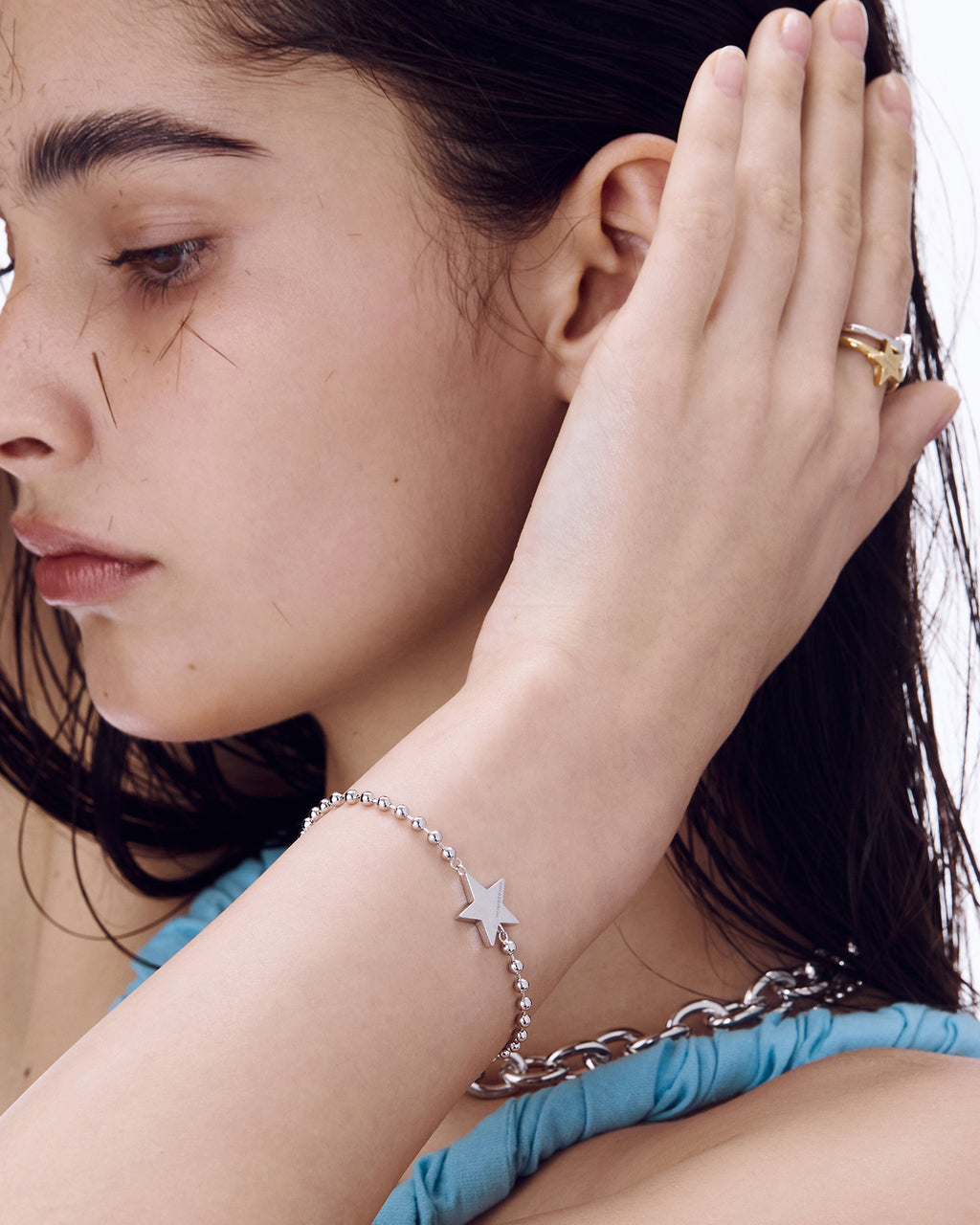 Numbering - Star Ball Chain Bracelet #5931 product image 1 | TRAB K-Fashion Australia