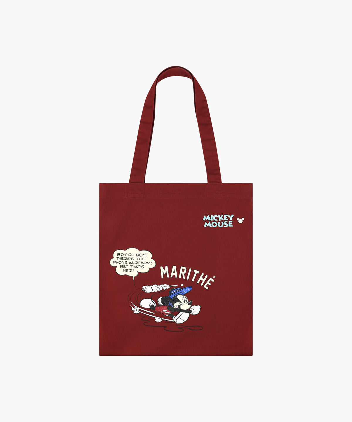 Marithe & Francois Girbaud - Mickey_comic Eco Bag (Red) product image 1 | TRAB K-Fashion Australia