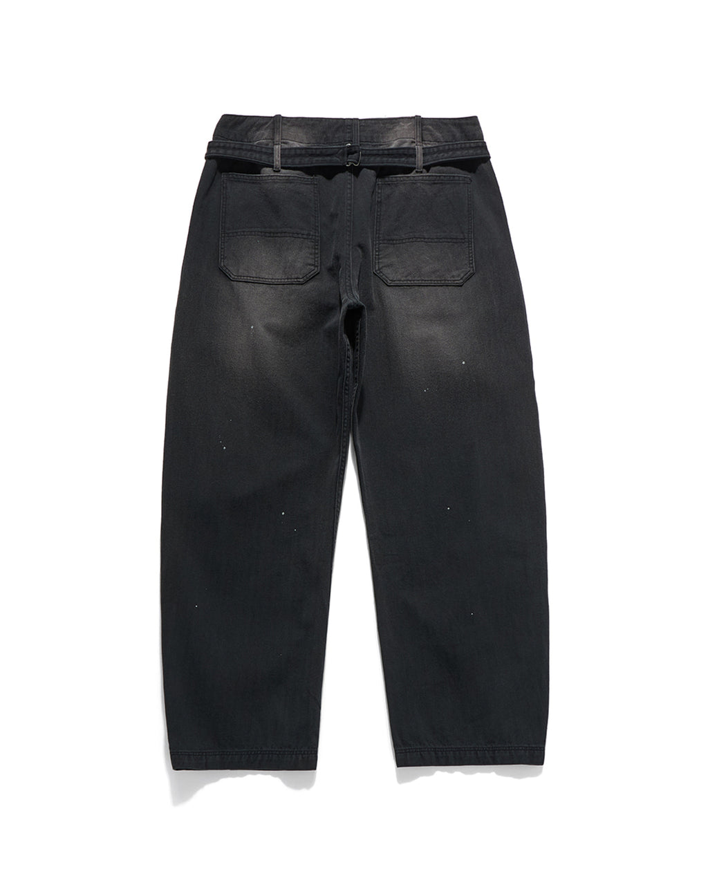 Eastlogue - Cinch Back Curved Pants (Black Herringbone) product image 3 | TRAB K-Fashion Australia