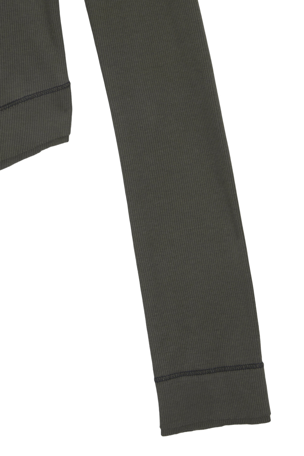 Matin Kim - Applique Logo Henly Neck Slim Top (Khaki) product image 4 | TRAB K-Fashion Australia